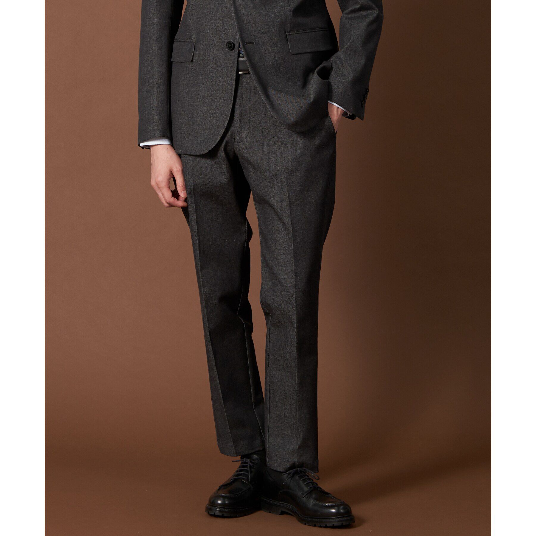 THE SHOP TK「エバーデニムスラックス【セットアップ可/ビジネス対応/色落ちしにくい/ストレッチ素材】」|その他|ﾌﾞﾗｯｸ(019)