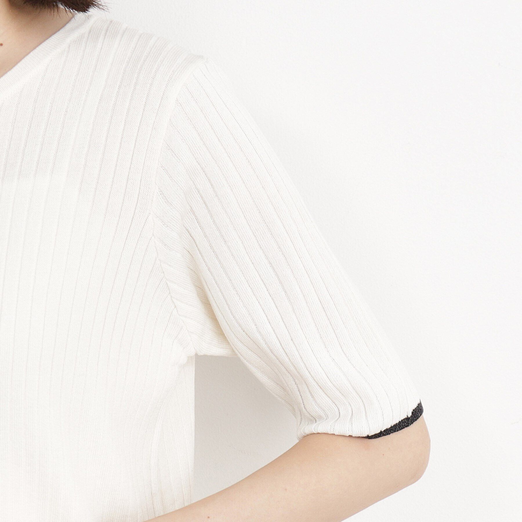 THE SHOP TK「【毛玉になりにくい】Wジップリブプルオーバー/洗える」|ニット・セーター|