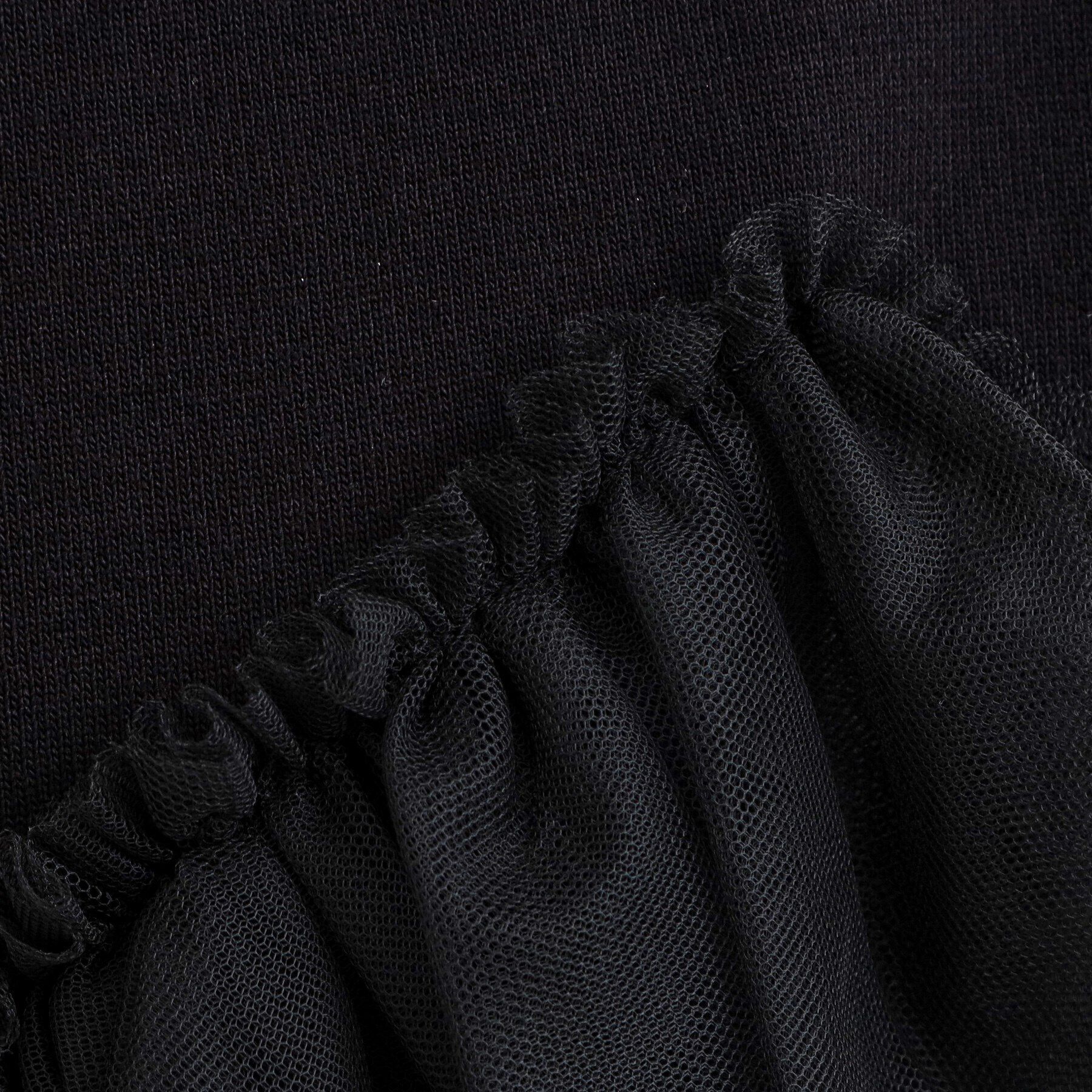 THE SHOP TK「【大人チュール使い】5分袖チュール切替ニット/洗える」|ニット・セーター|