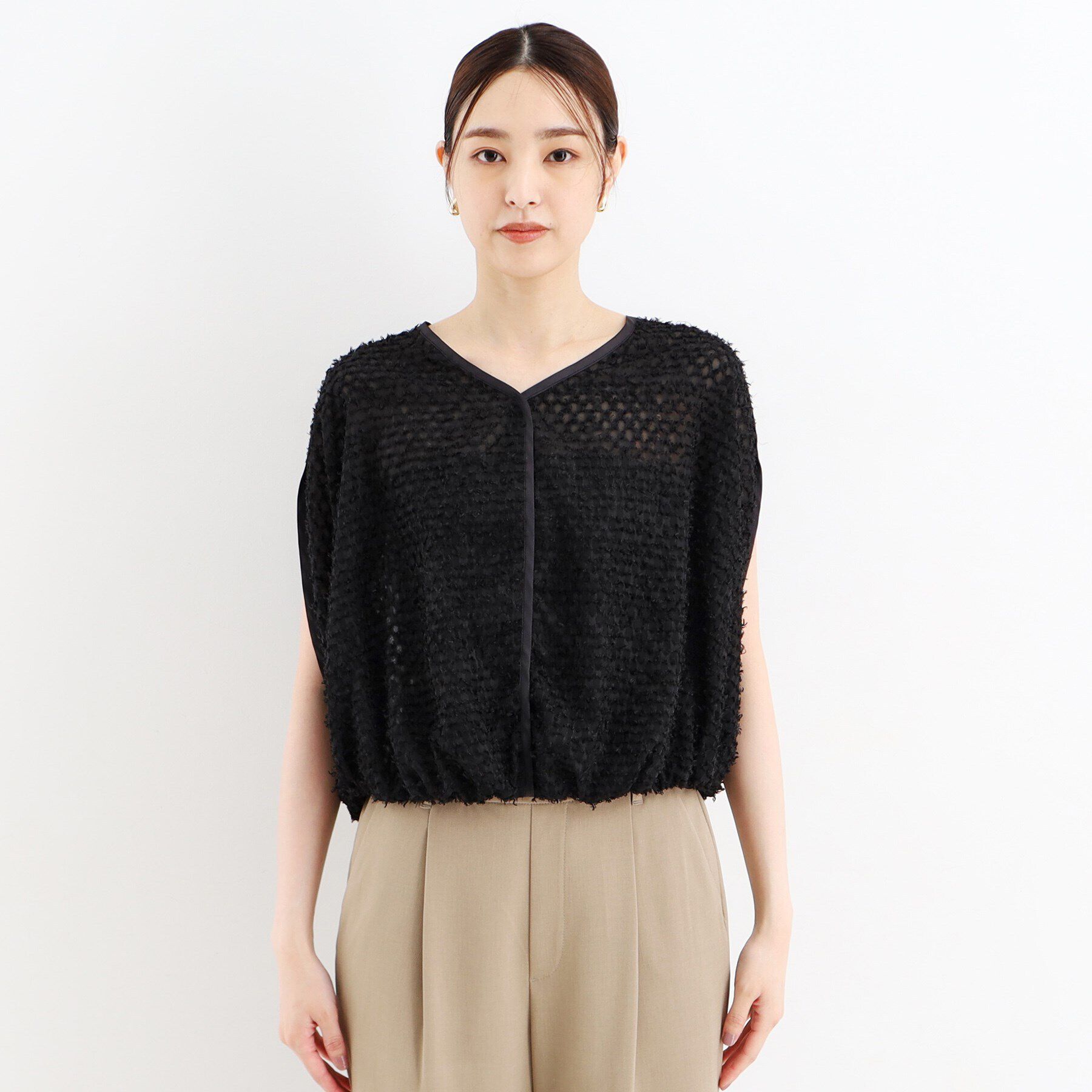 THE SHOP TK「ジャカードバルーンブラウス【洗える】」|シャツ・ブラウス|