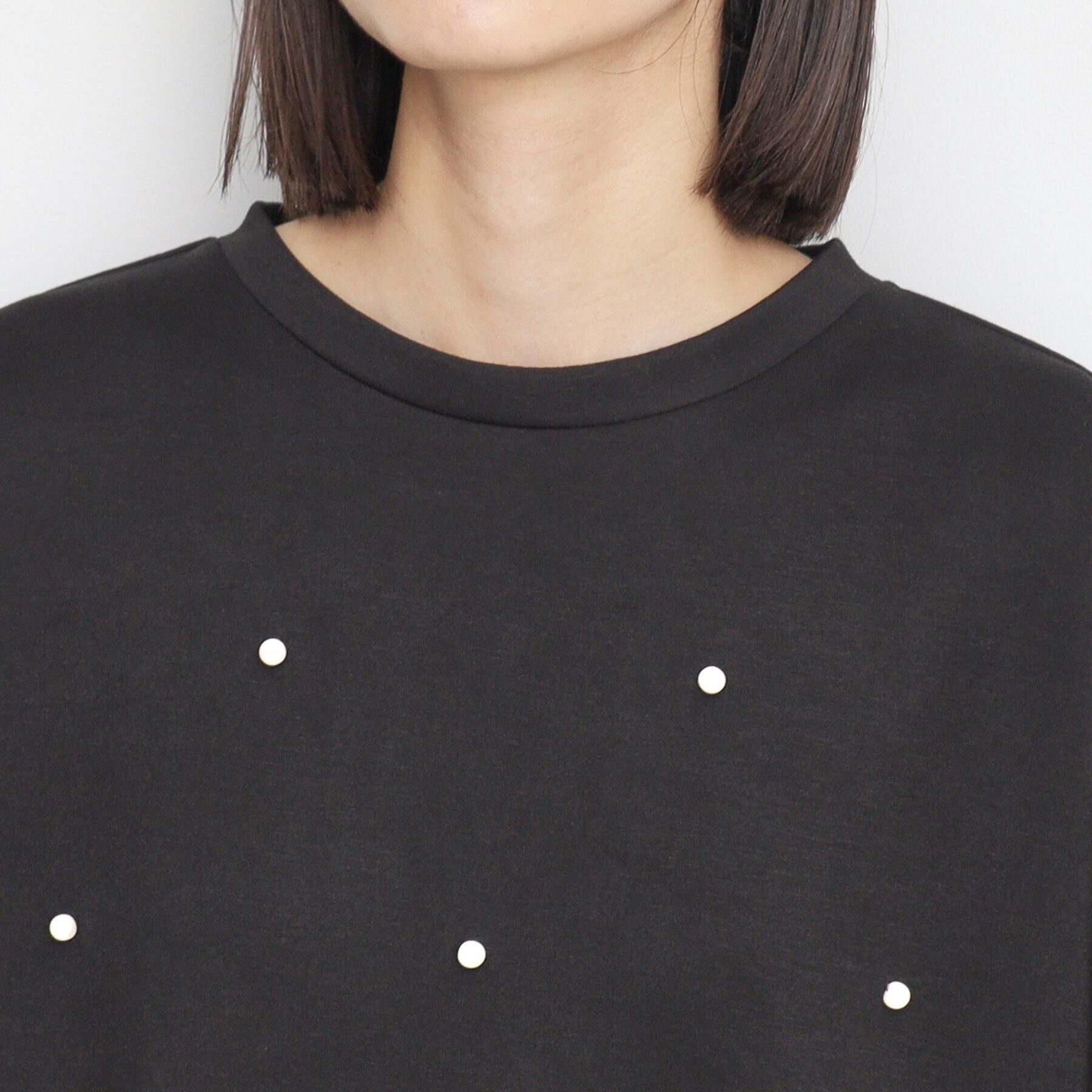 THE SHOP TK「パール付きプルオーバー【洗える】」|Tシャツ・カットソー|