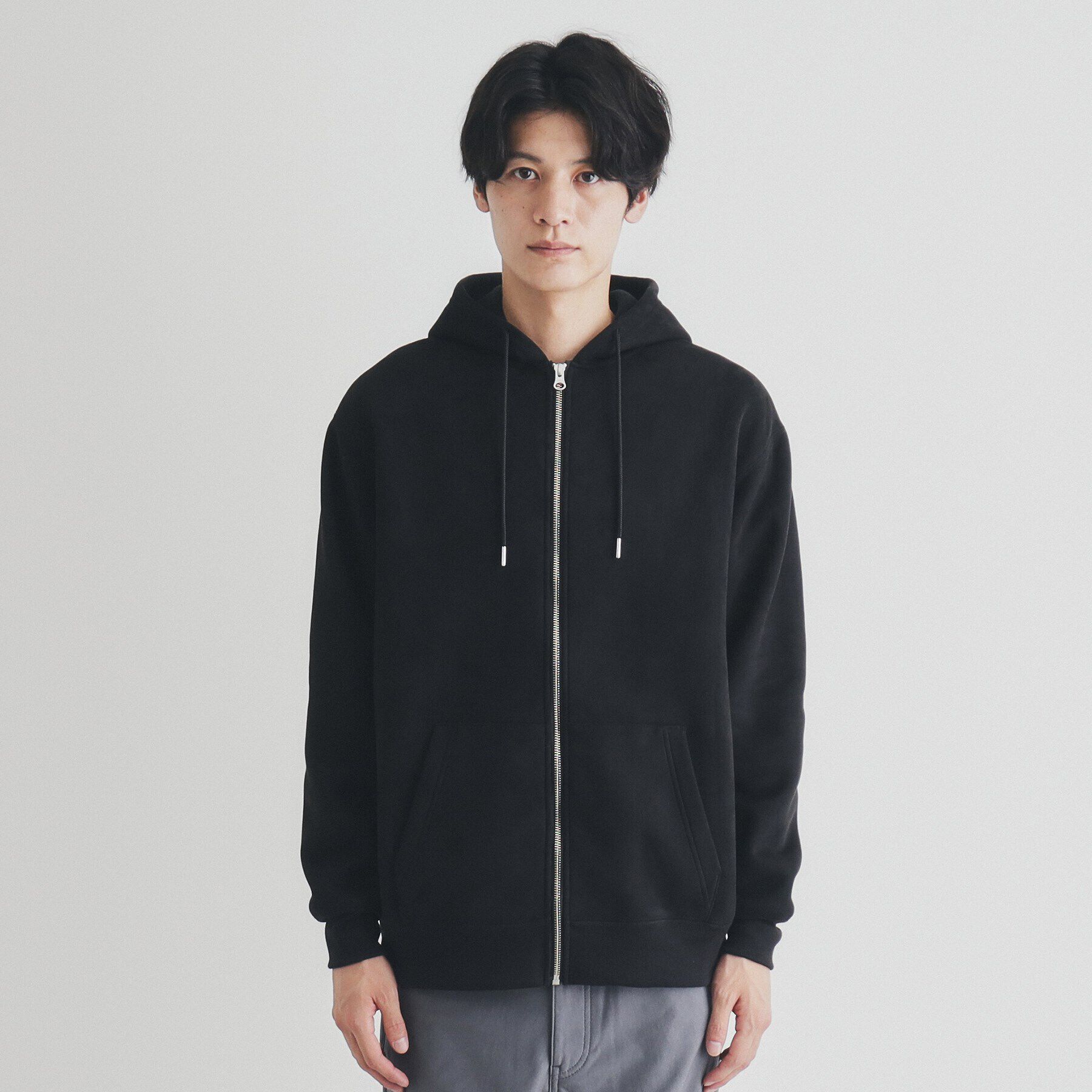 THE SHOP TK「スウェードライクダンボールジップパーカー」|パーカー|