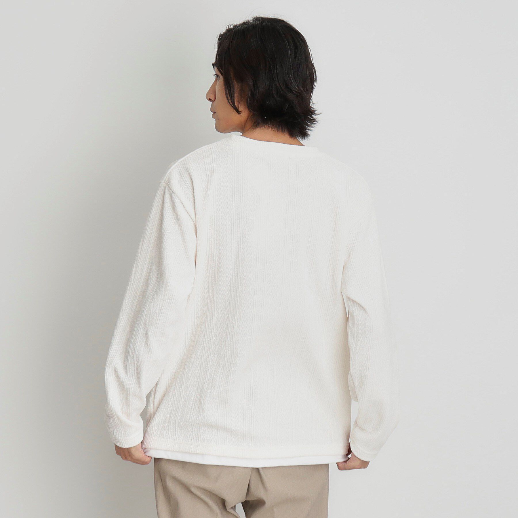 THE SHOP TK「シェニールケーブルプルオーバー」|Tシャツ・カットソー|