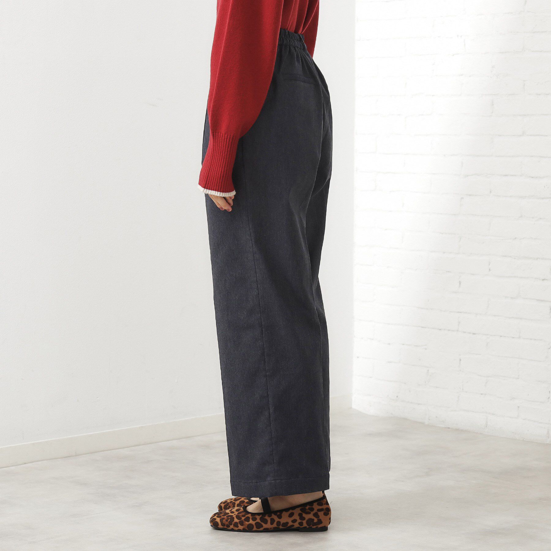 THE SHOP TK「【ラクで快適】ハイパーストレッチ あったか裏起毛ワイドパンツ」|その他|