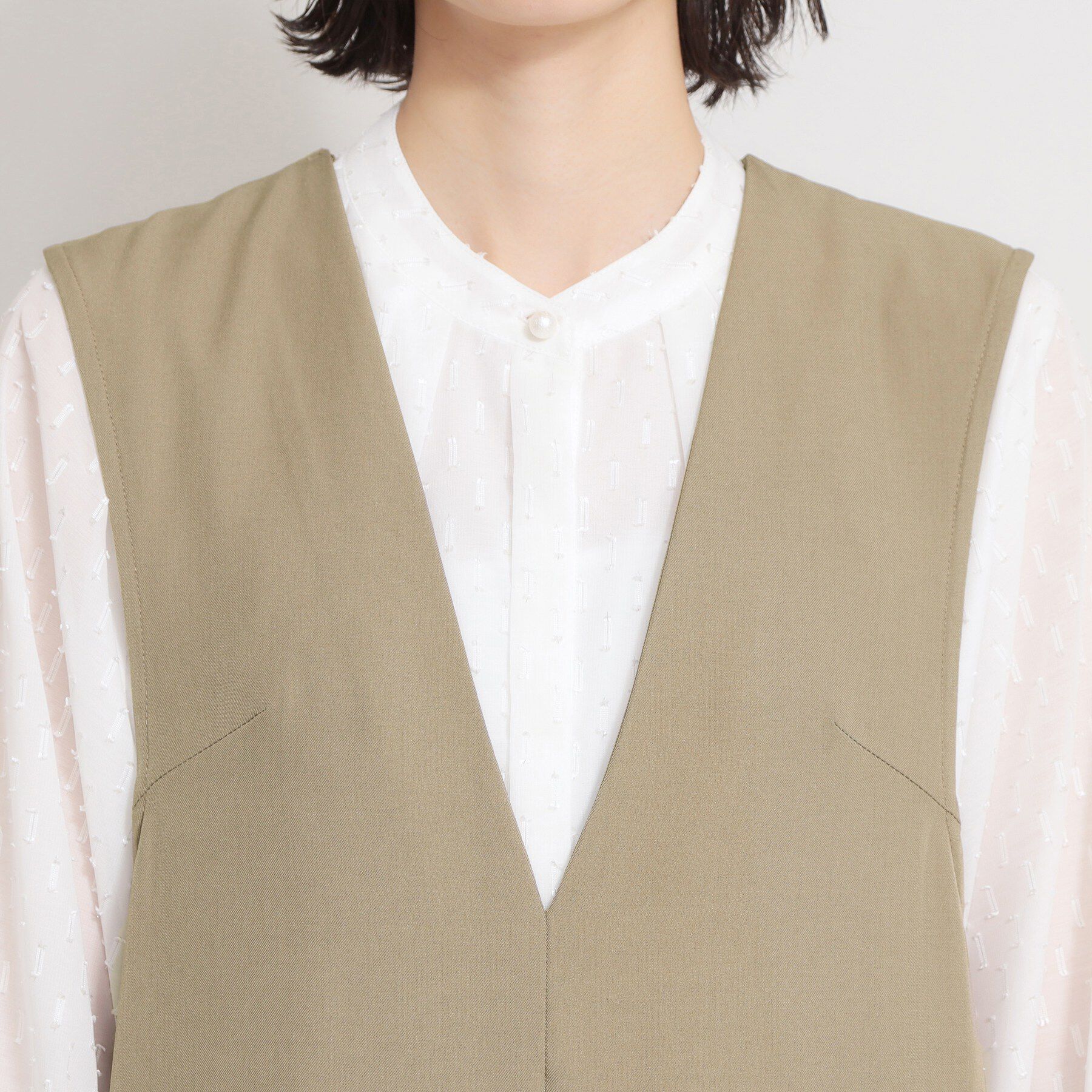 THE SHOP TK「Vネックオールインワン」|オールインワン|