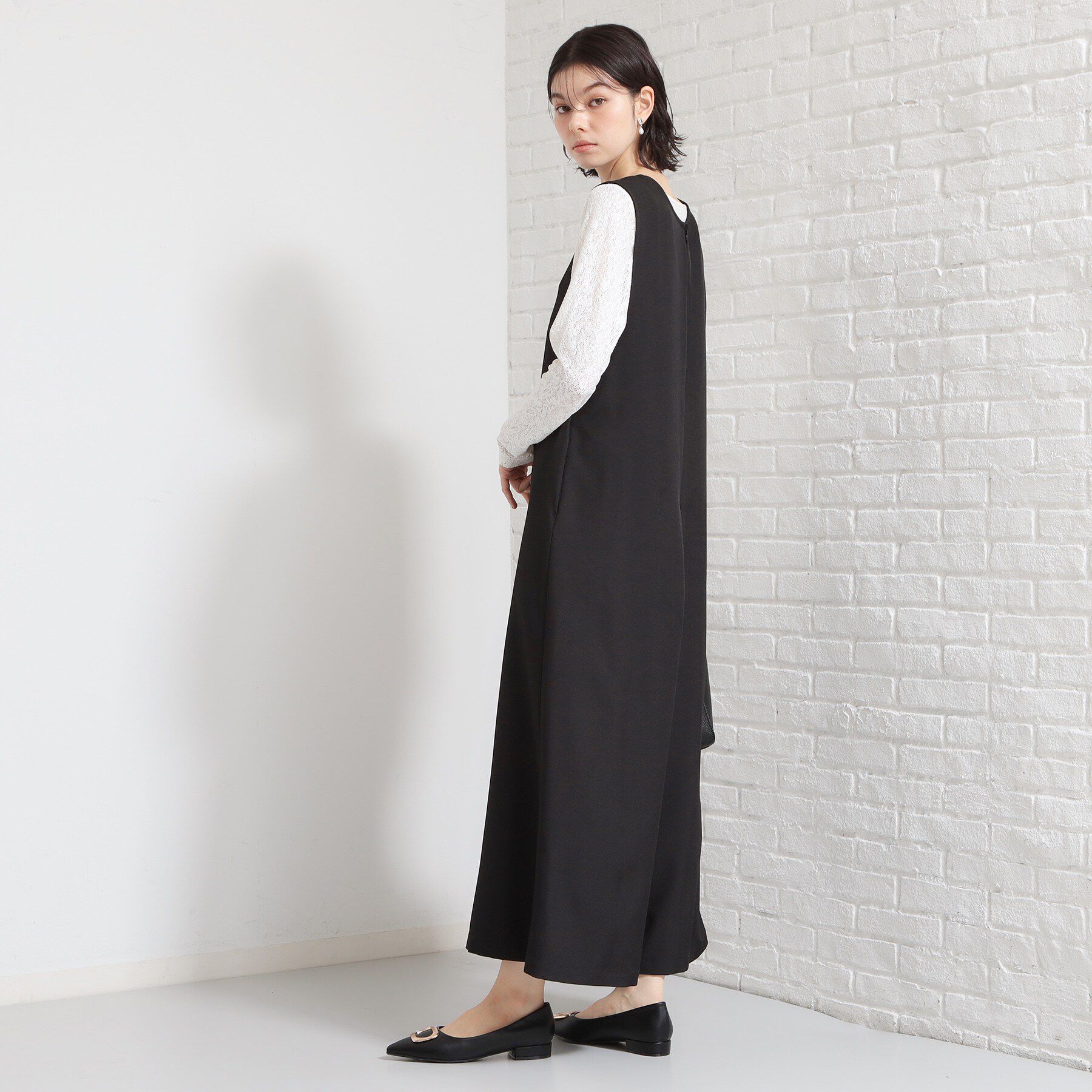 THE SHOP TK「Vネックオールインワン」|オールインワン|