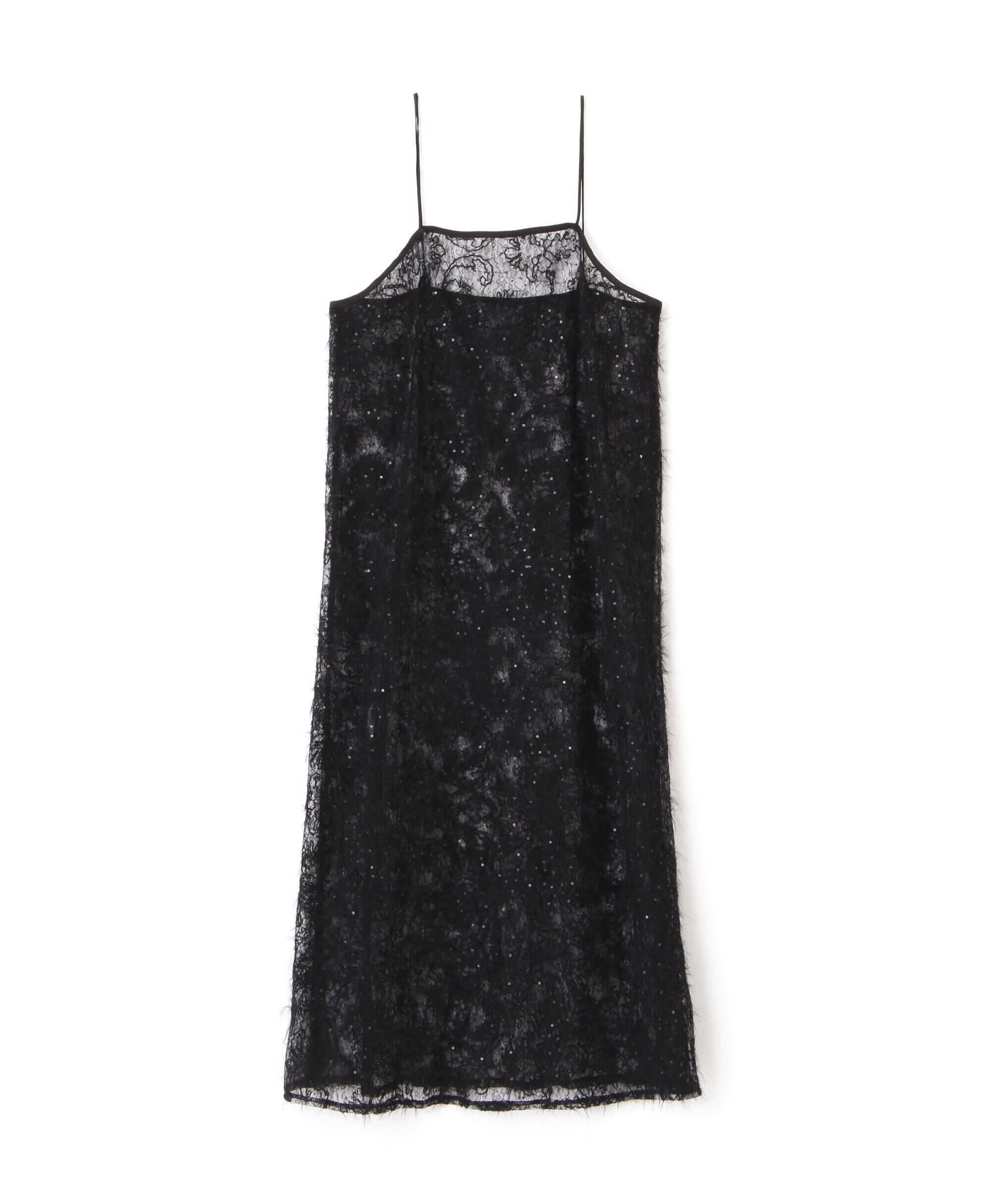  「スパンコールシアーキャミワンピース」|ワンピース|