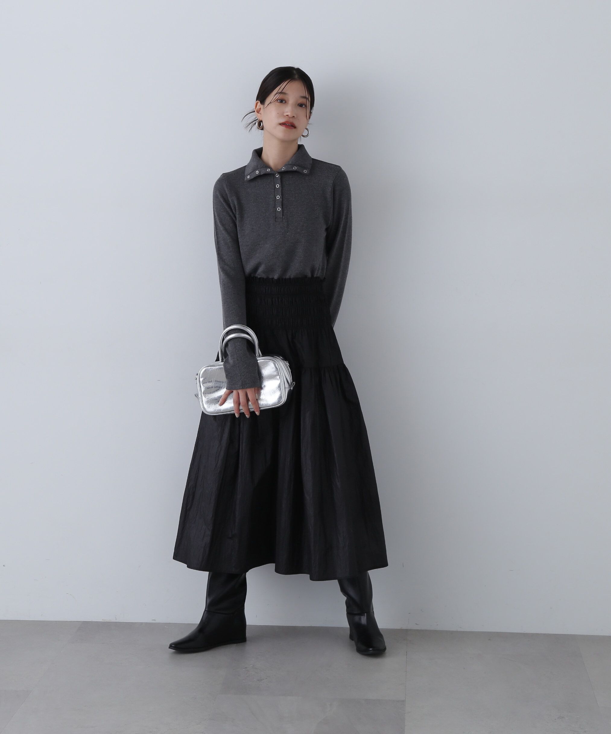  「シャイニーティアードスカート」|スカート|