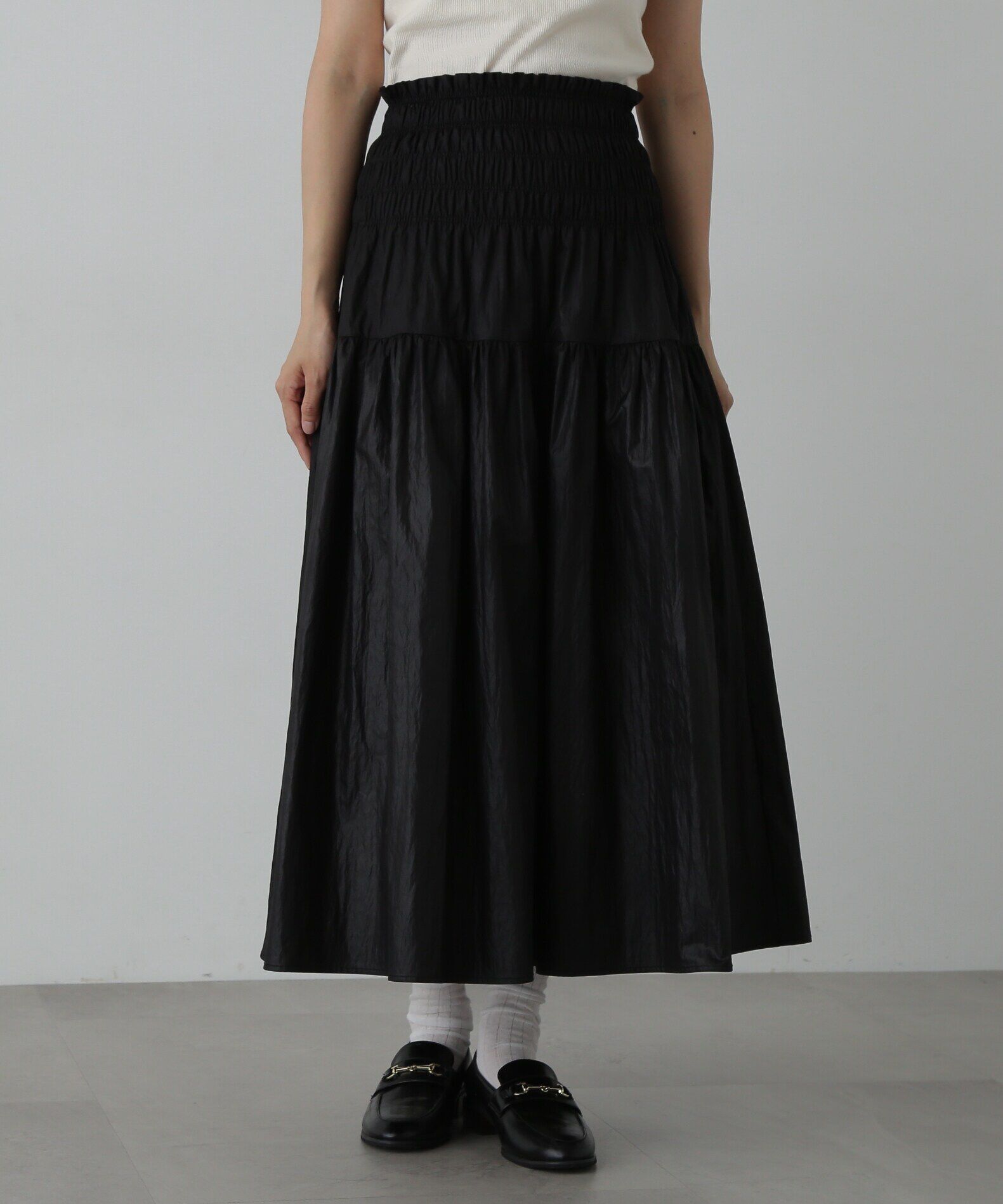  「シャイニーティアードスカート」|スカート|