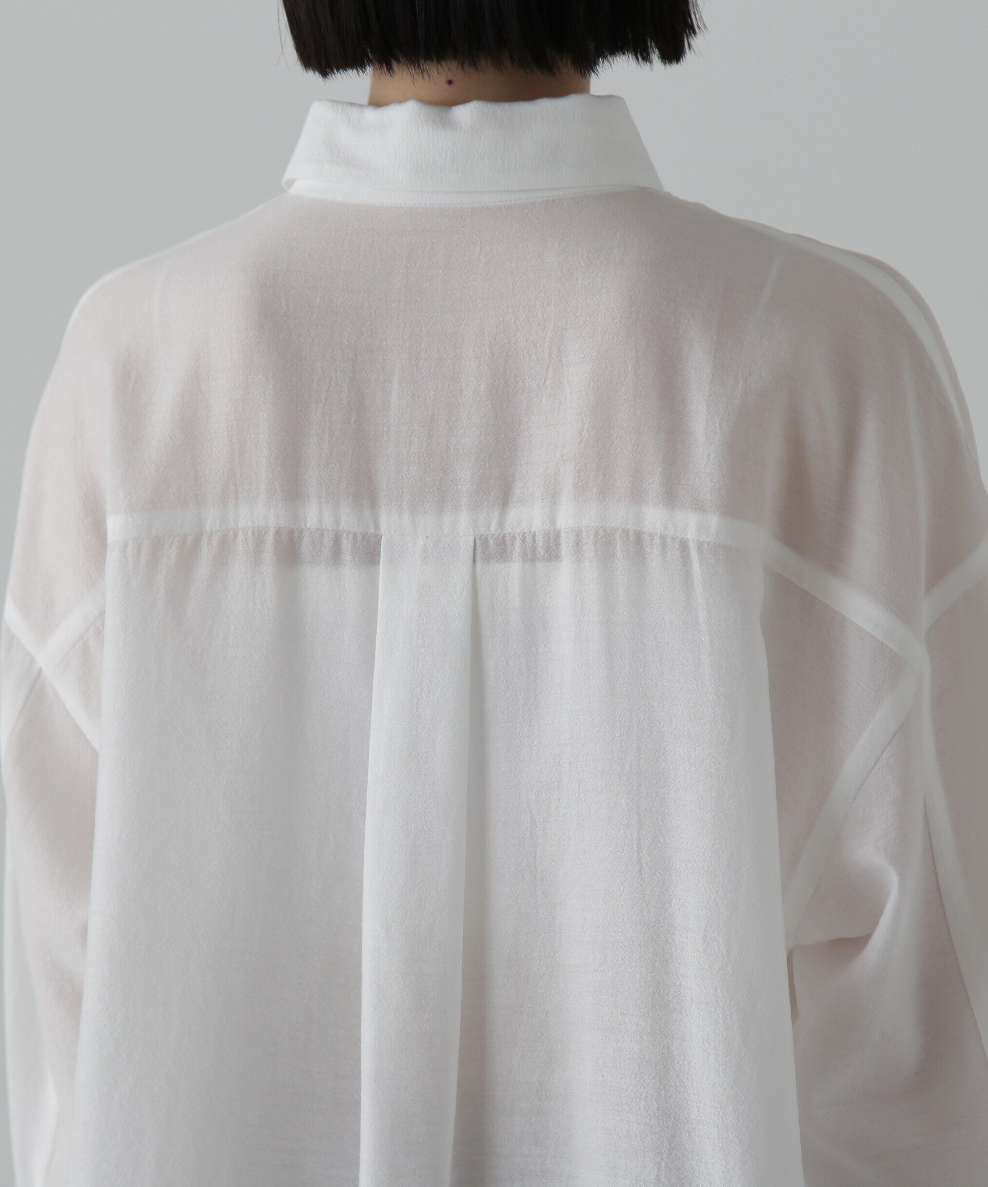  「フリルフロントシアーシャツ」|シャツ・ブラウス|