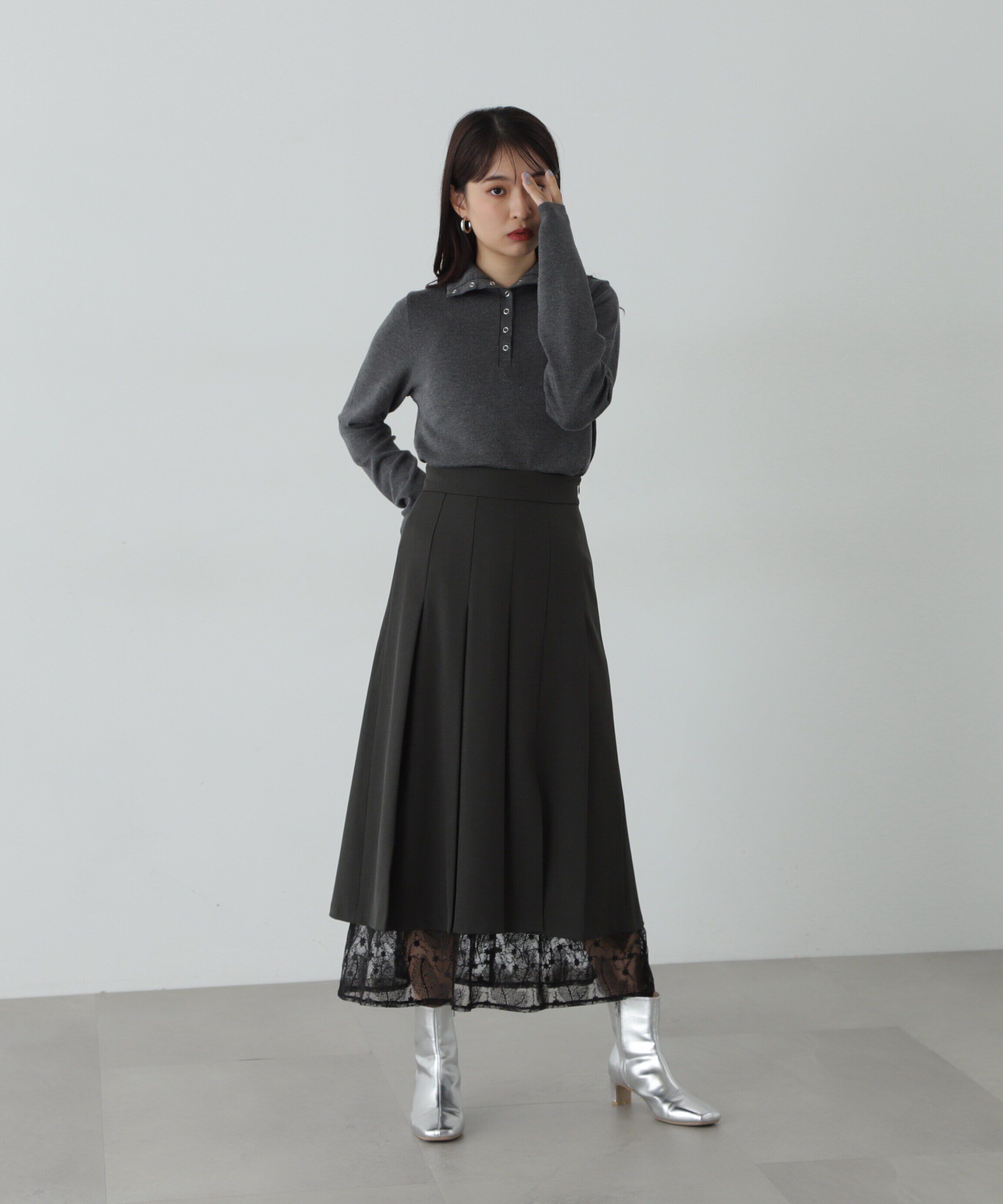  「ヘンリースナップボタンカットソー」|Tシャツ・カットソー|