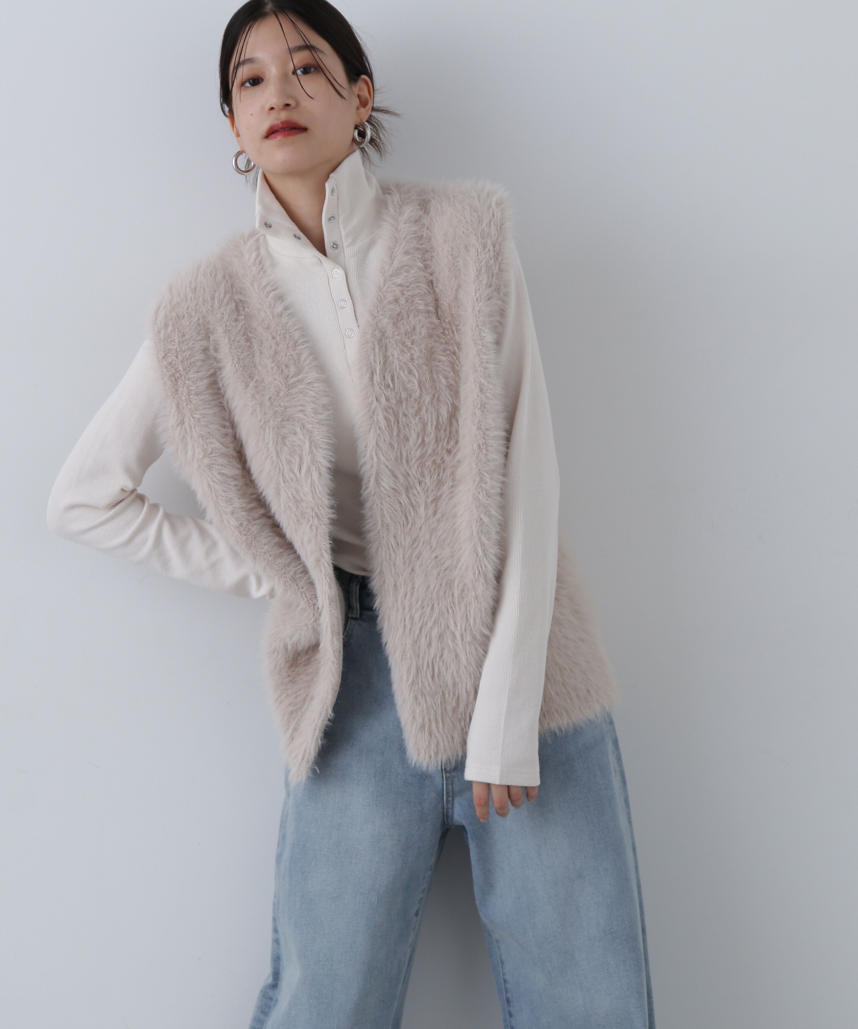  「ヘンリースナップボタンカットソー」|Tシャツ・カットソー|