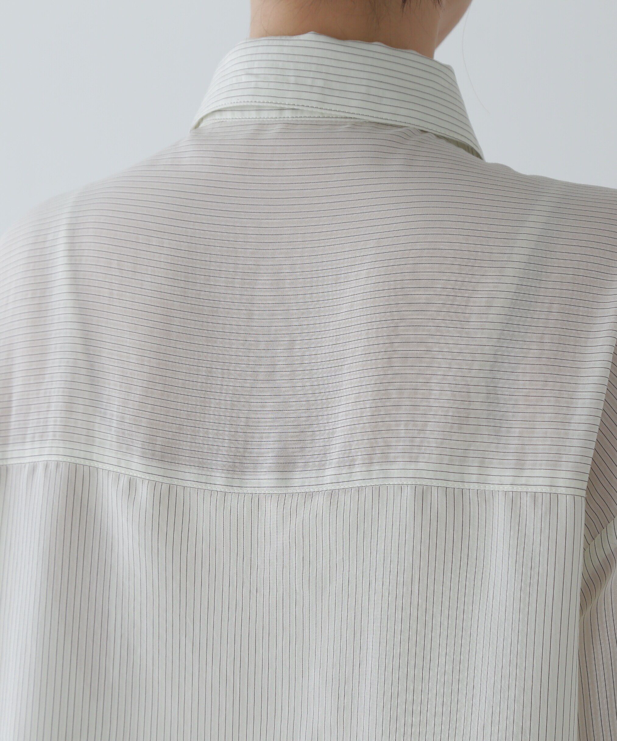  「ツイードジップビスチェ&times;ストライプシャツセット」|シャツ・ブラウス|