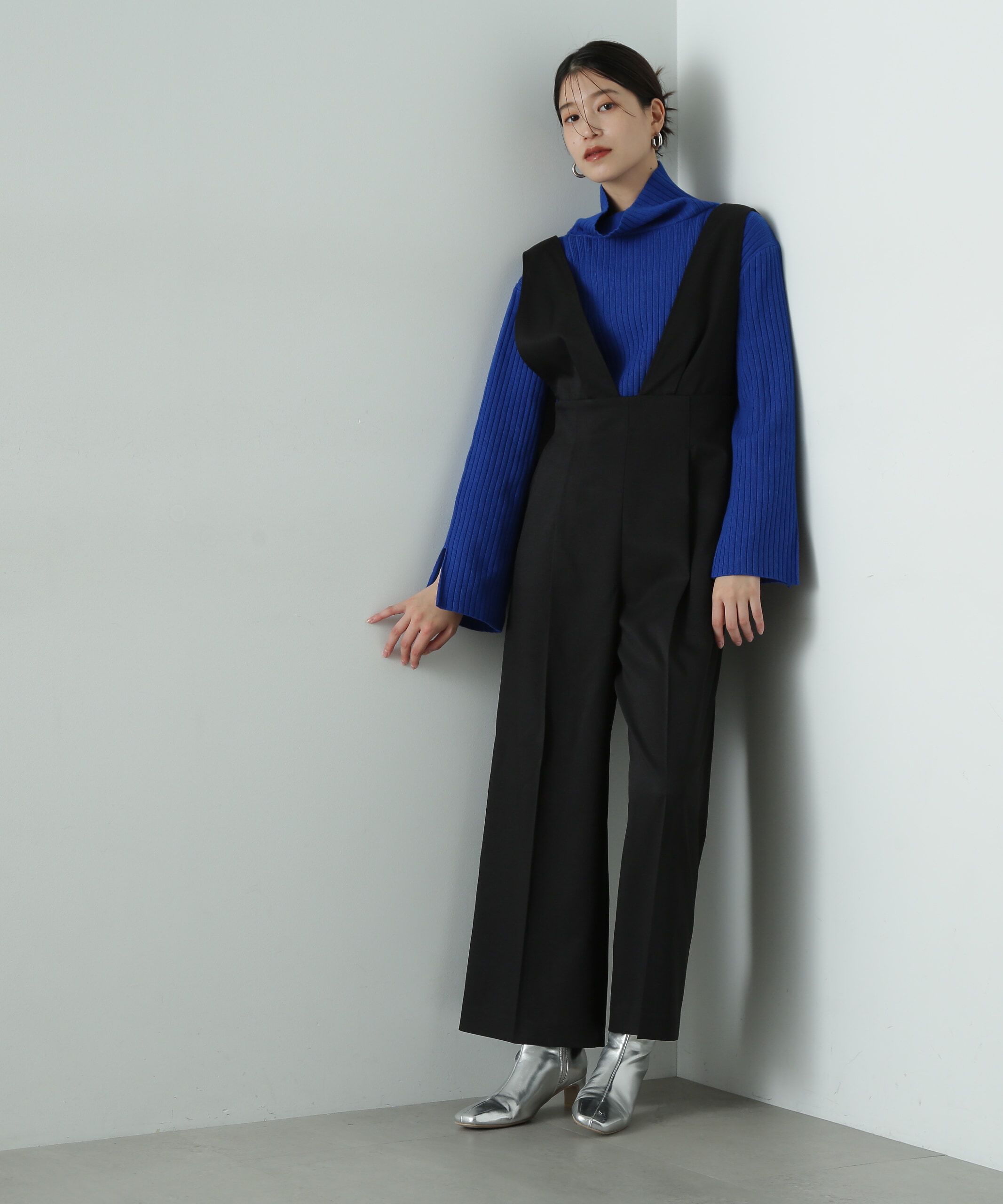  「Vネックサロペット」|ワンピース|