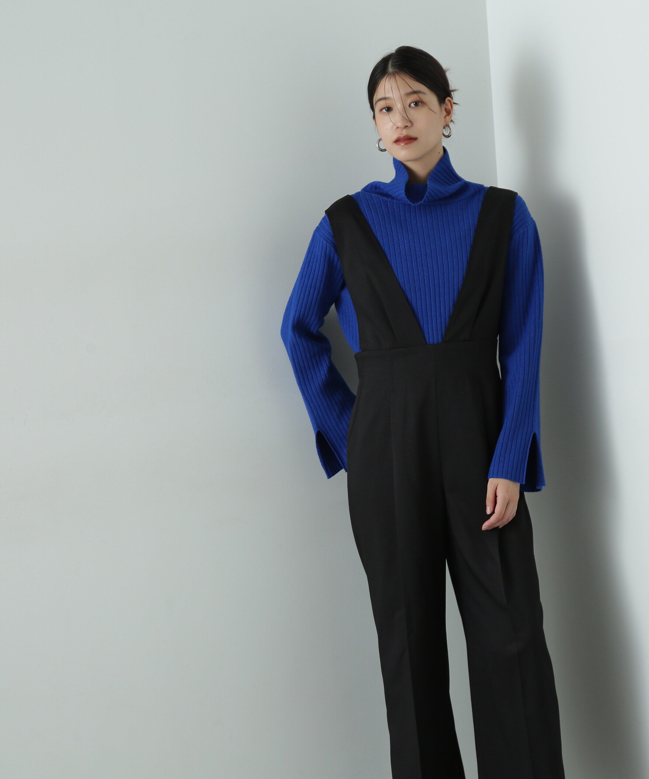  「Vネックサロペット」|ワンピース|