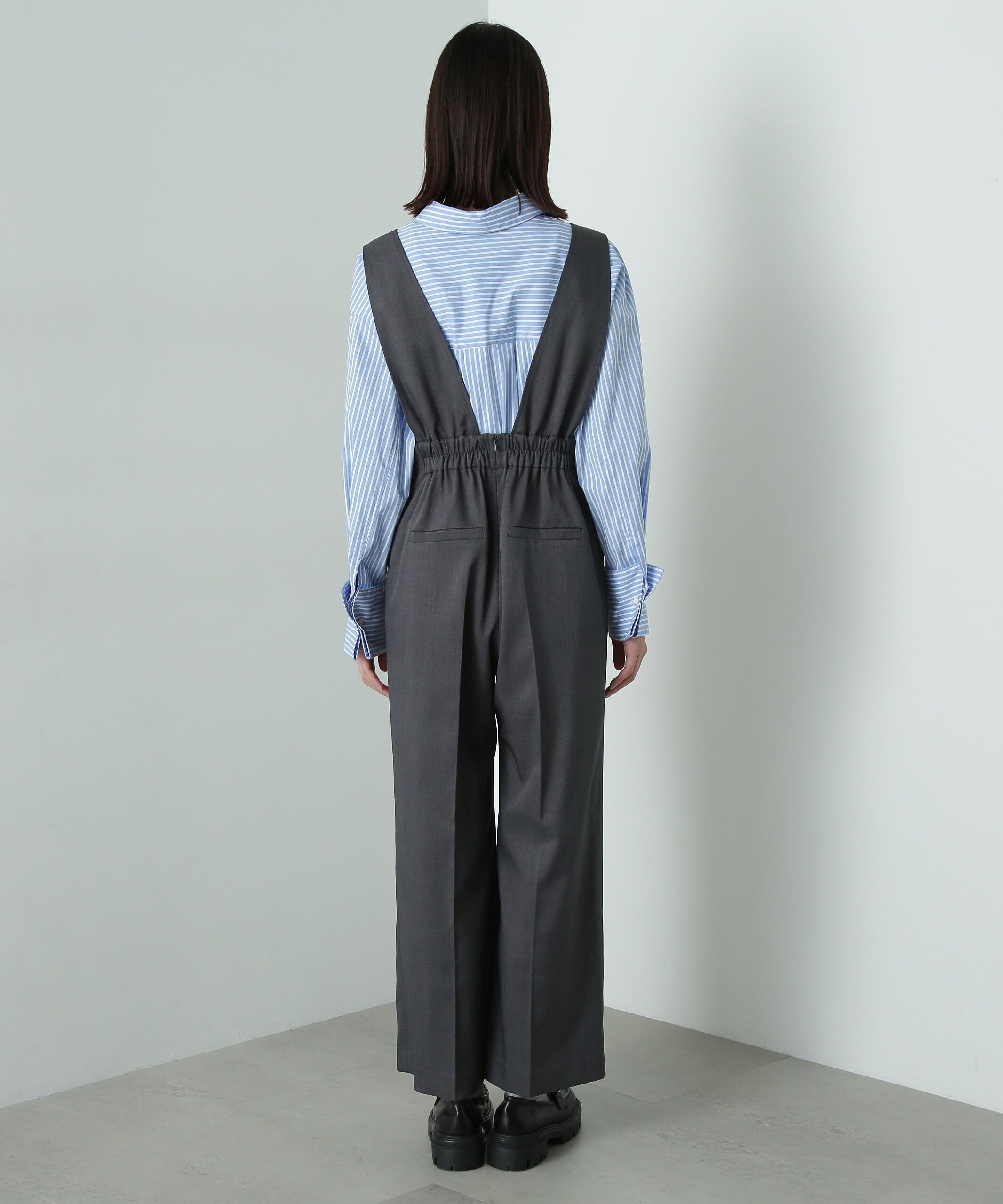  「Vネックサロペット」|ワンピース|