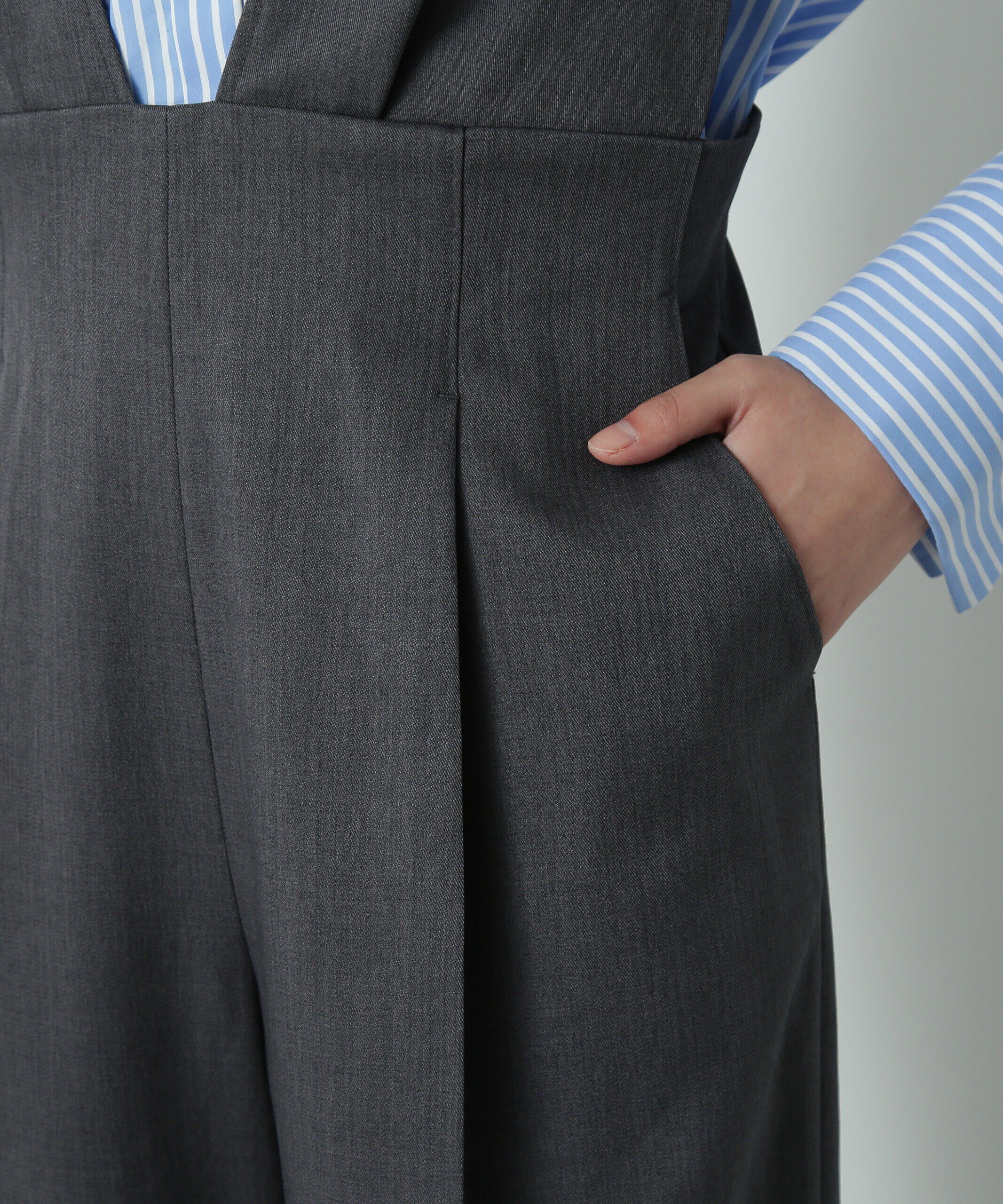  「Vネックサロペット」|ワンピース|