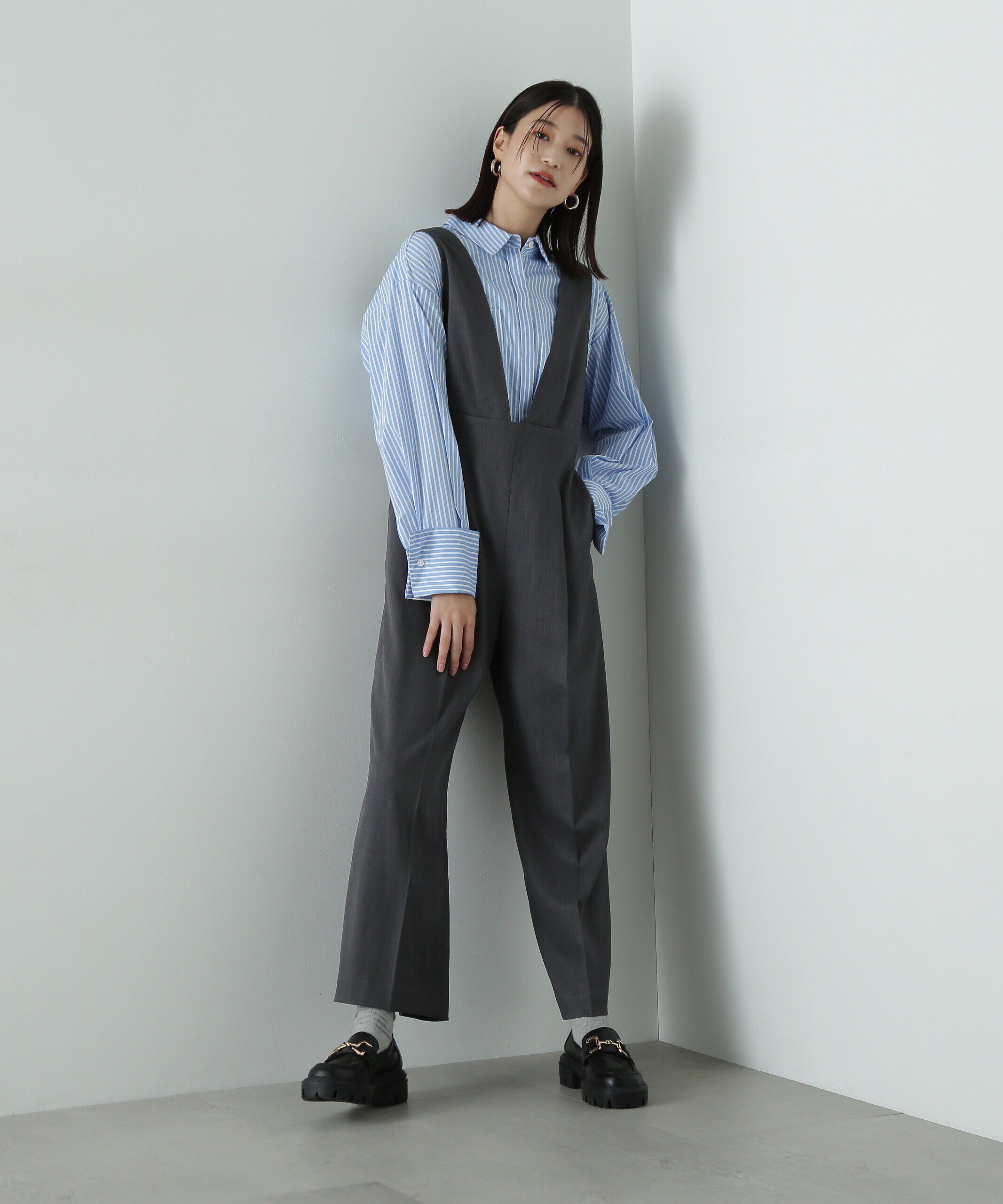  「Vネックサロペット」|ワンピース|