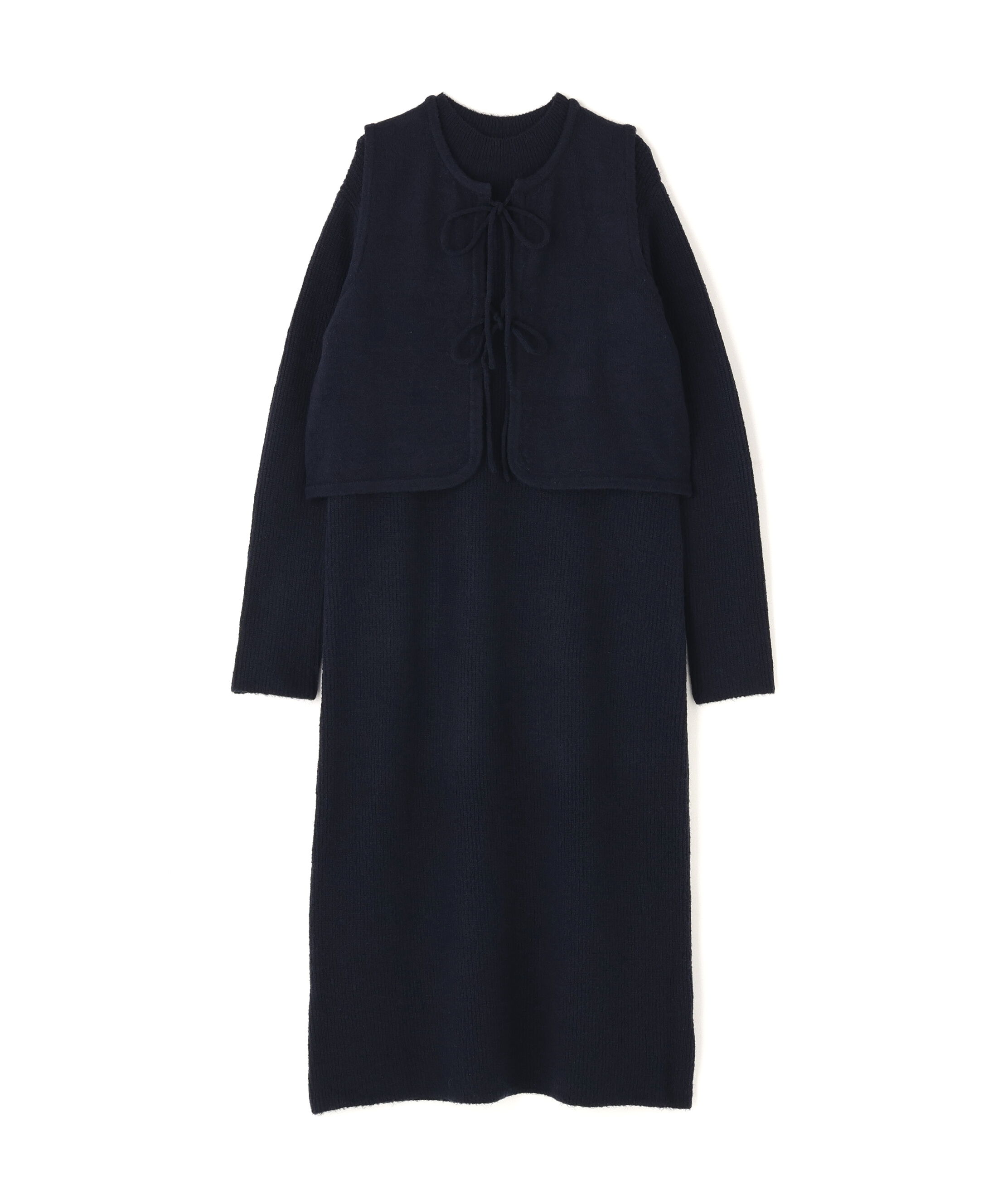  「リボンニットアンサンブルワンピース」|スカート|