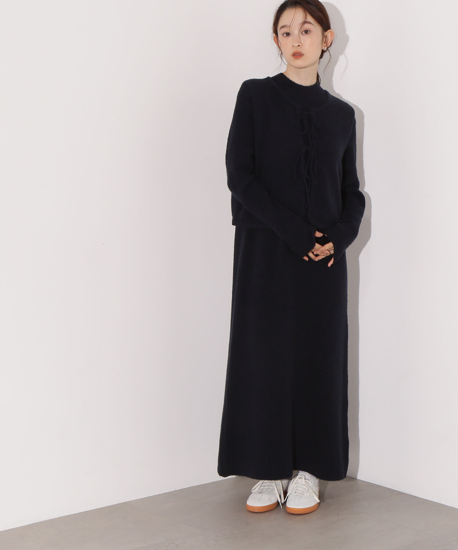  「リボンニットアンサンブルワンピース」|スカート|