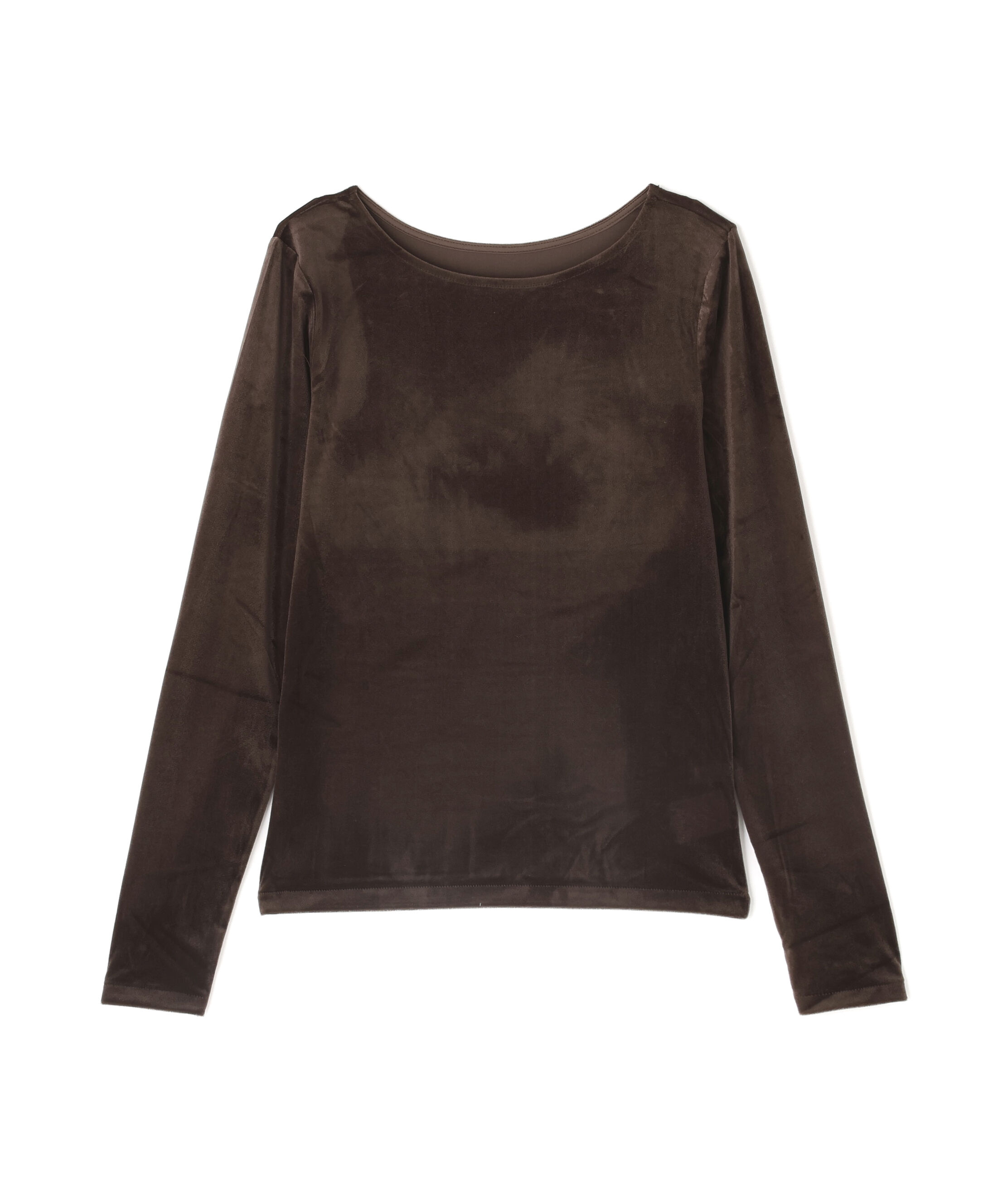  「ベロアボートネックカットソー」|Tシャツ・カットソー|