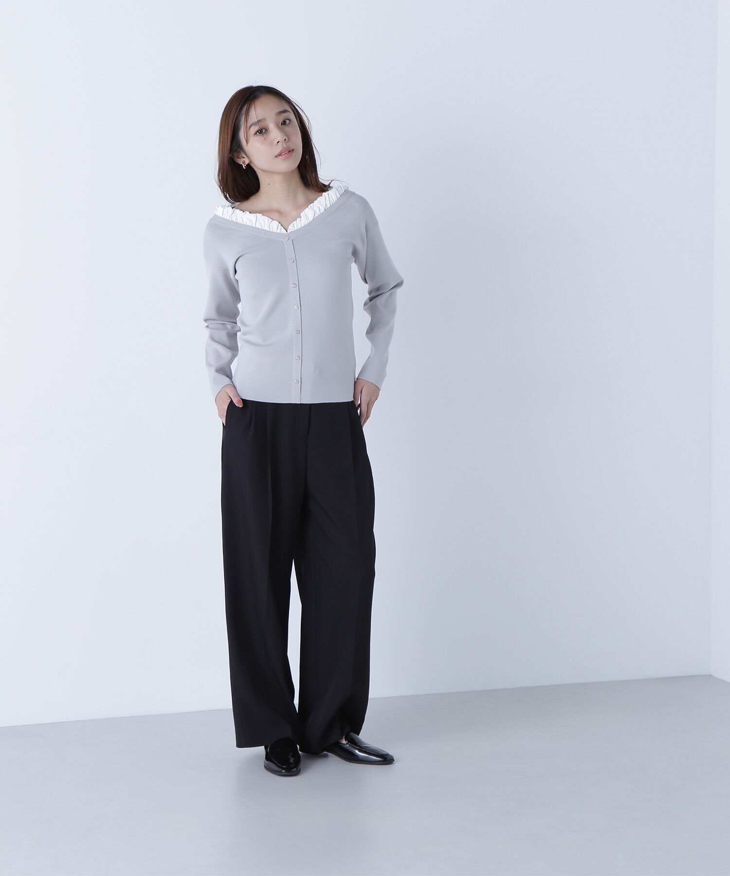  「くびれ仕込みベルテッドパンツ」|その他|