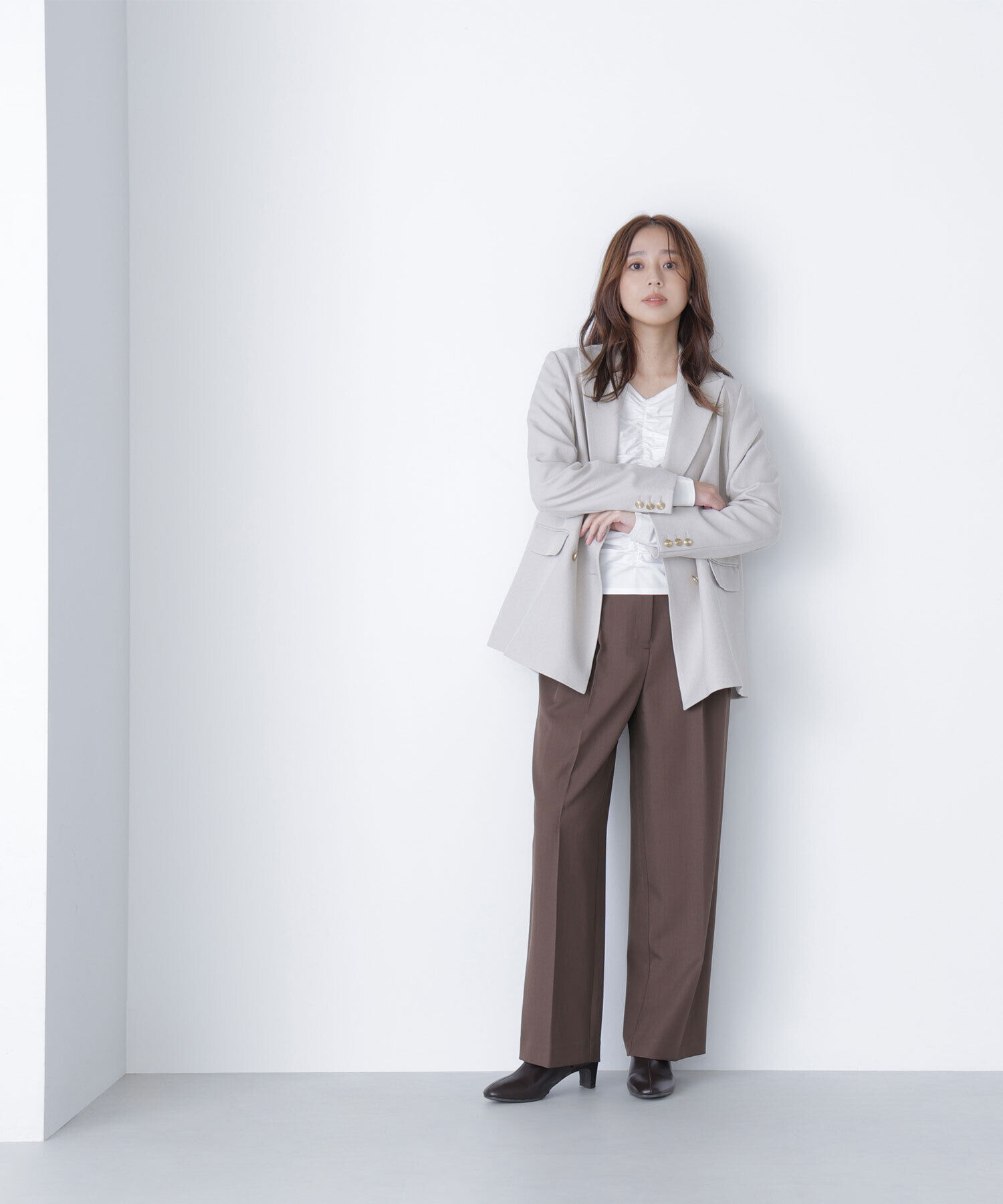  「くびれ仕込みベルテッドパンツ」|その他|