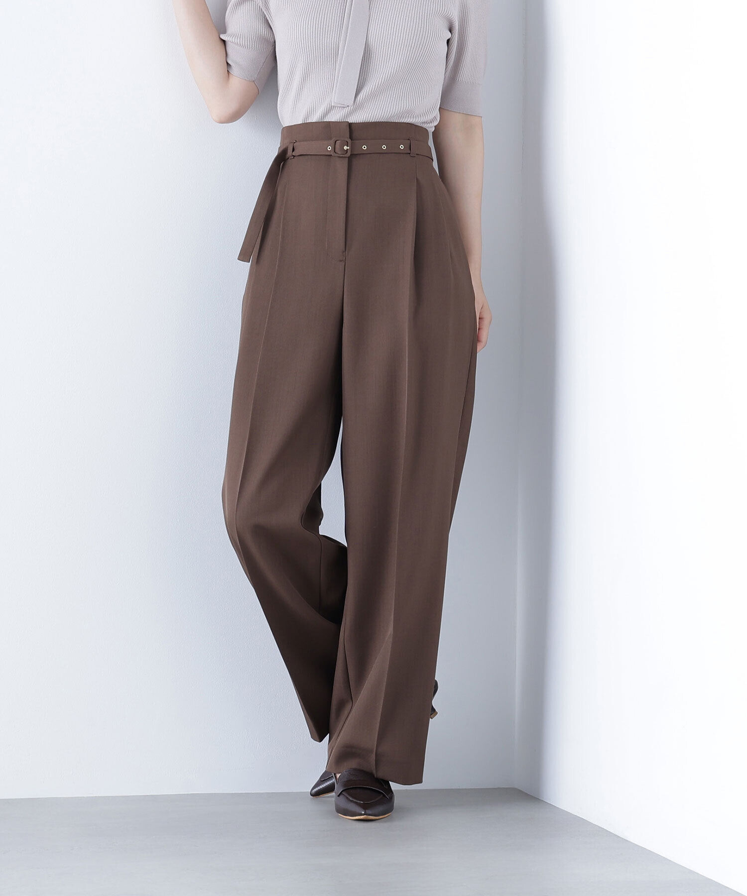  「くびれ仕込みベルテッドパンツ」|その他|