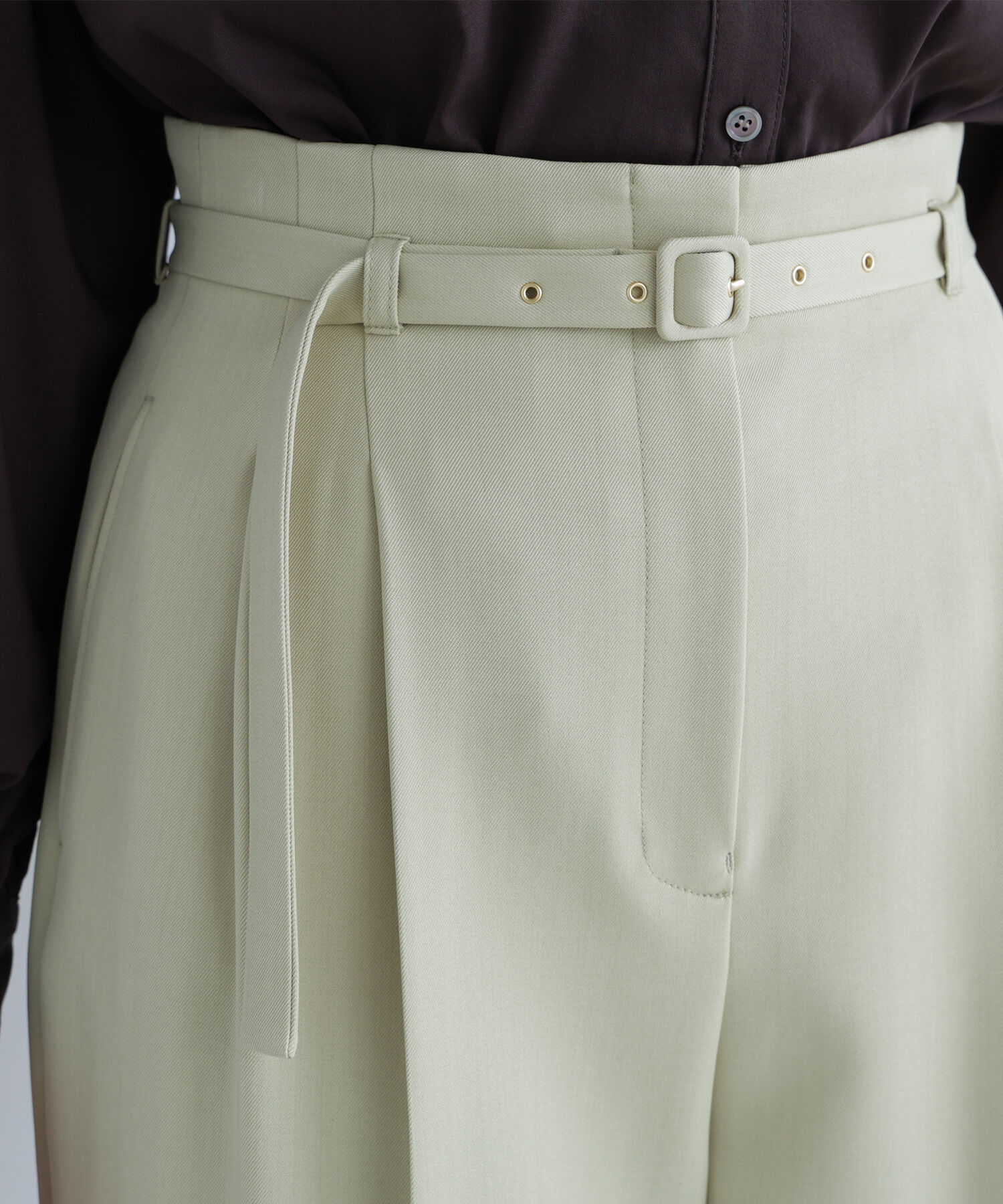  「くびれ仕込みベルテッドパンツ」|その他|