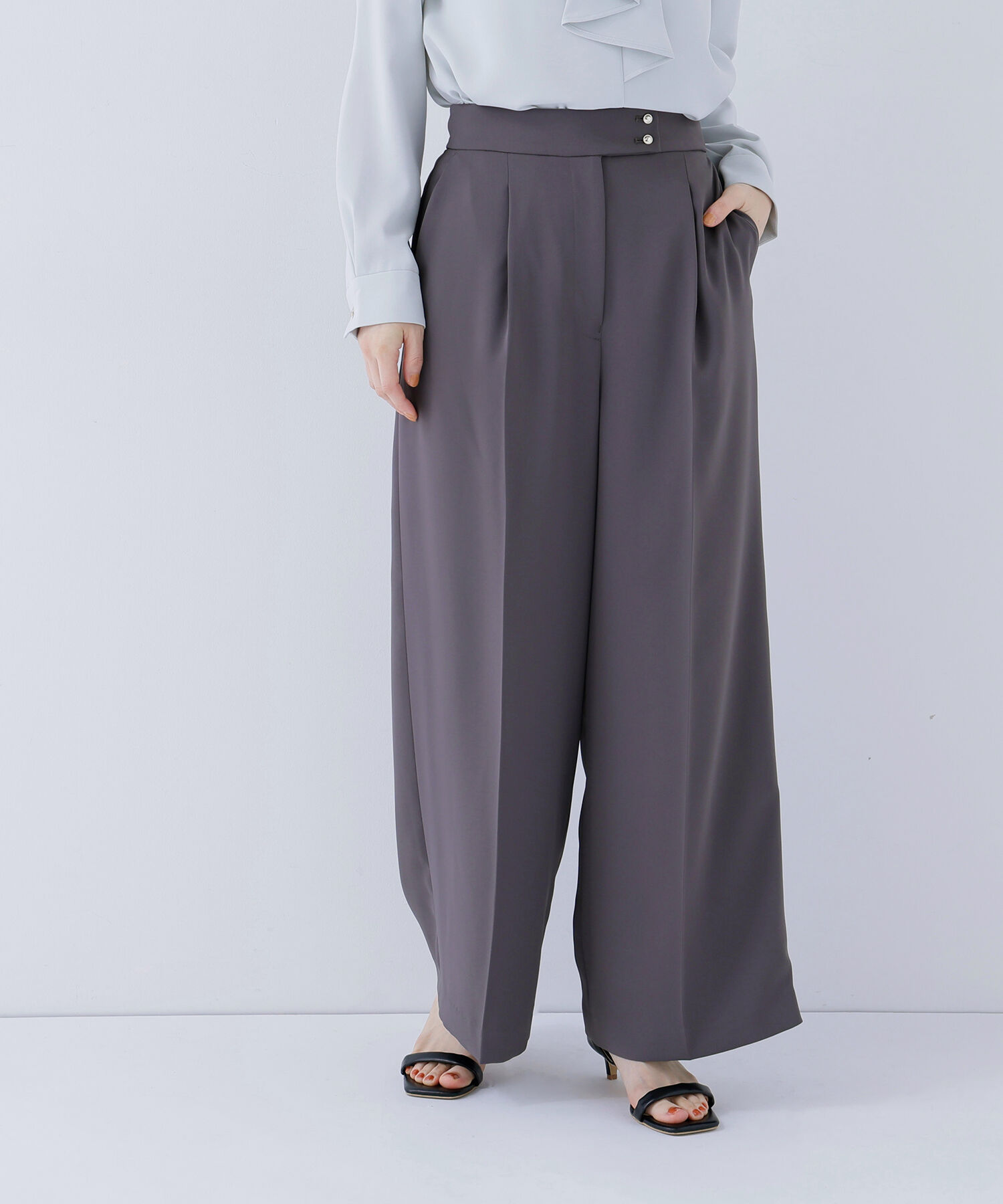  「メタルポイントワイドパンツ」|その他|