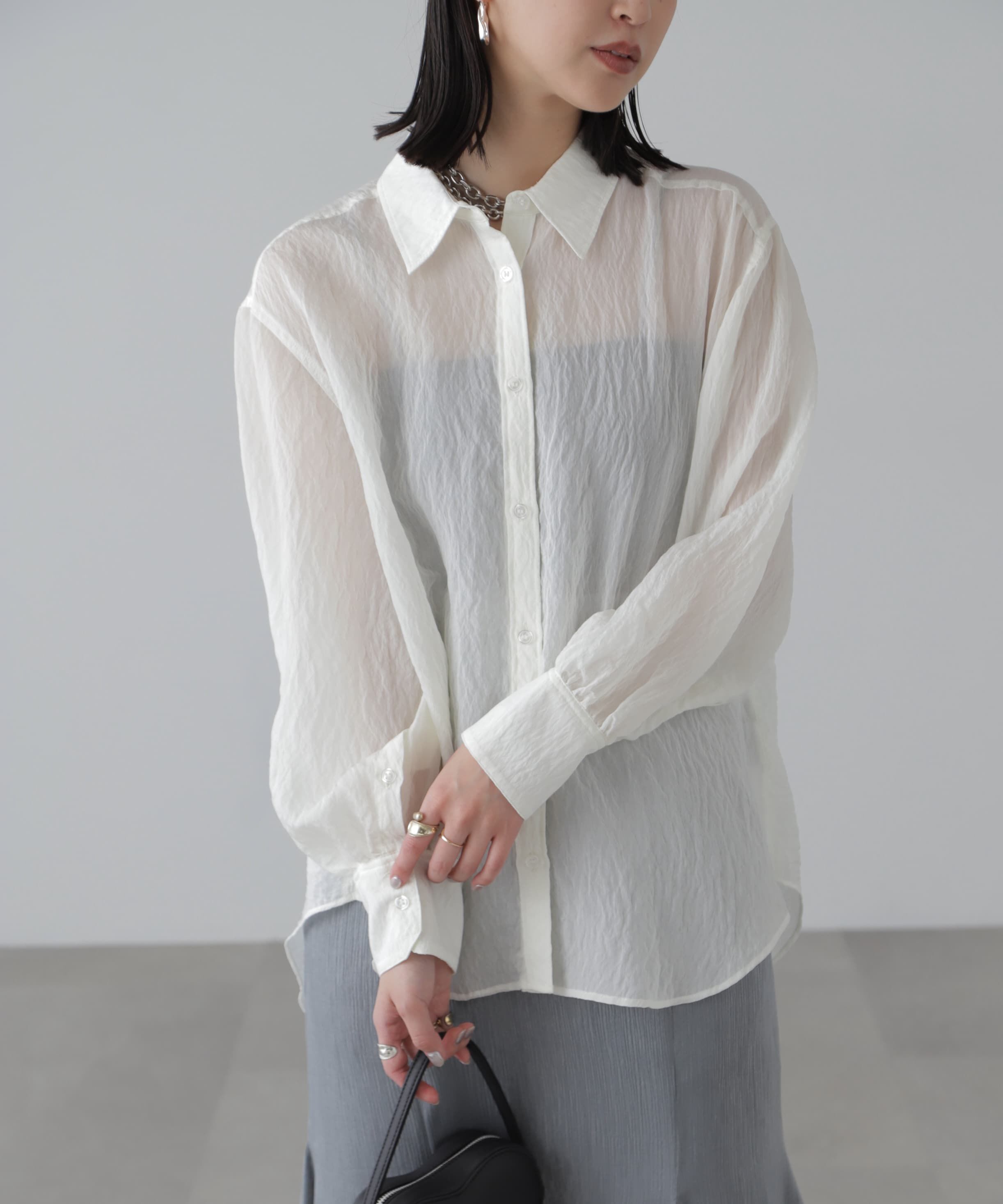  「袖スリットルーズシャツ」|シャツ・ブラウス|