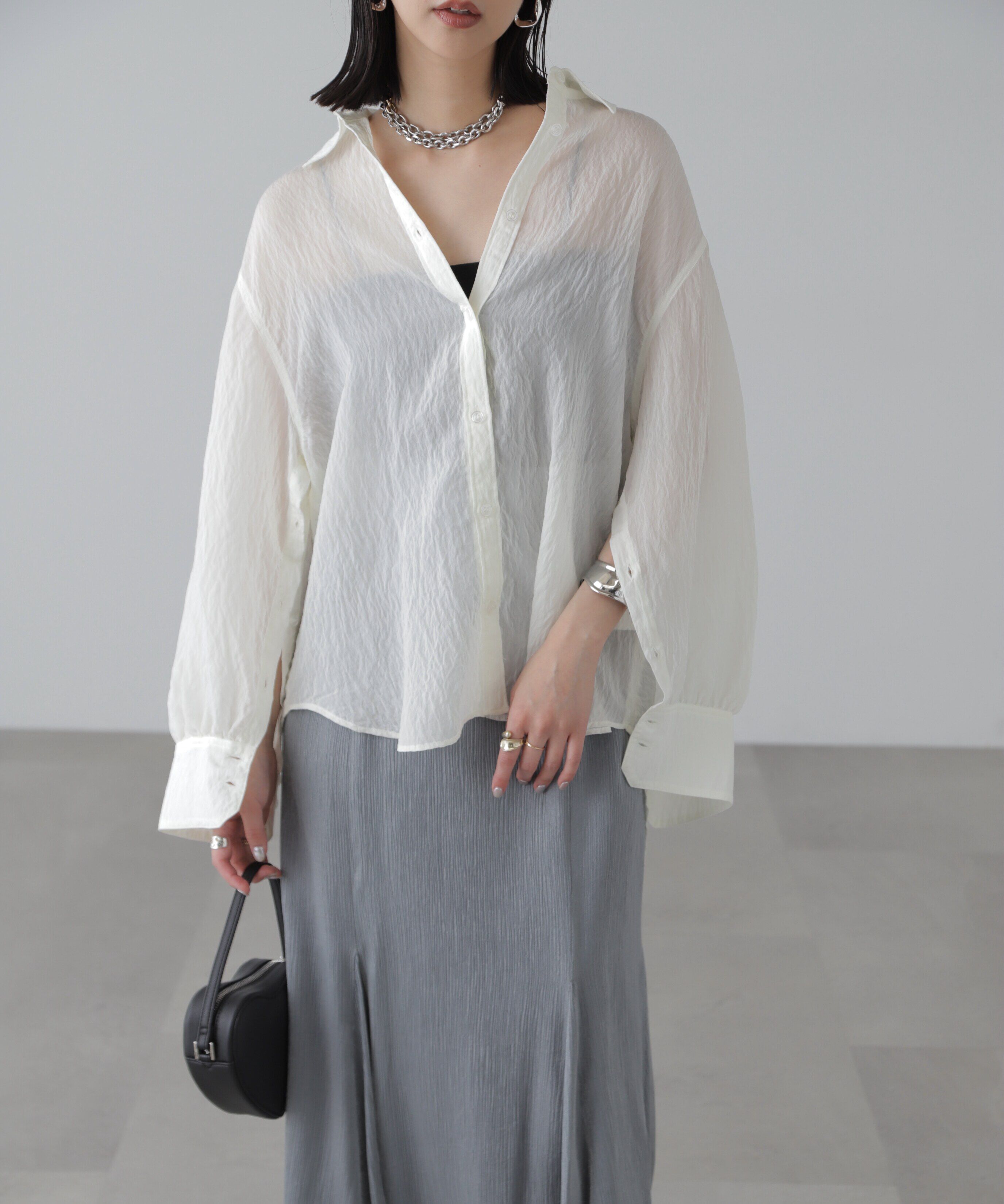  「袖スリットルーズシャツ」|シャツ・ブラウス|