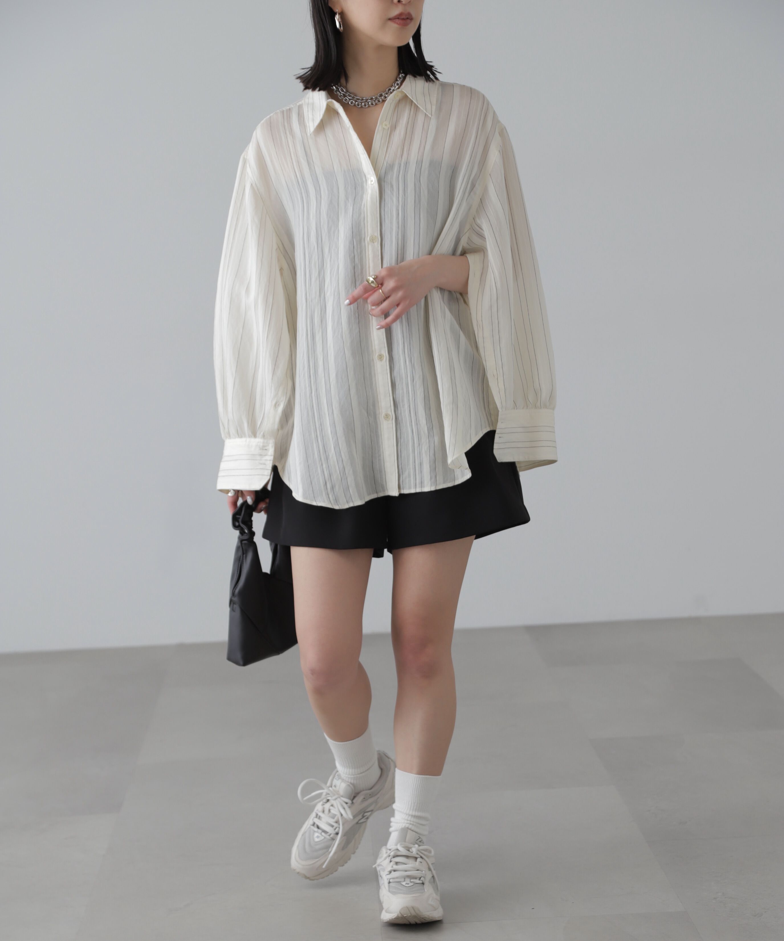  「袖スリットルーズシャツ」|シャツ・ブラウス|