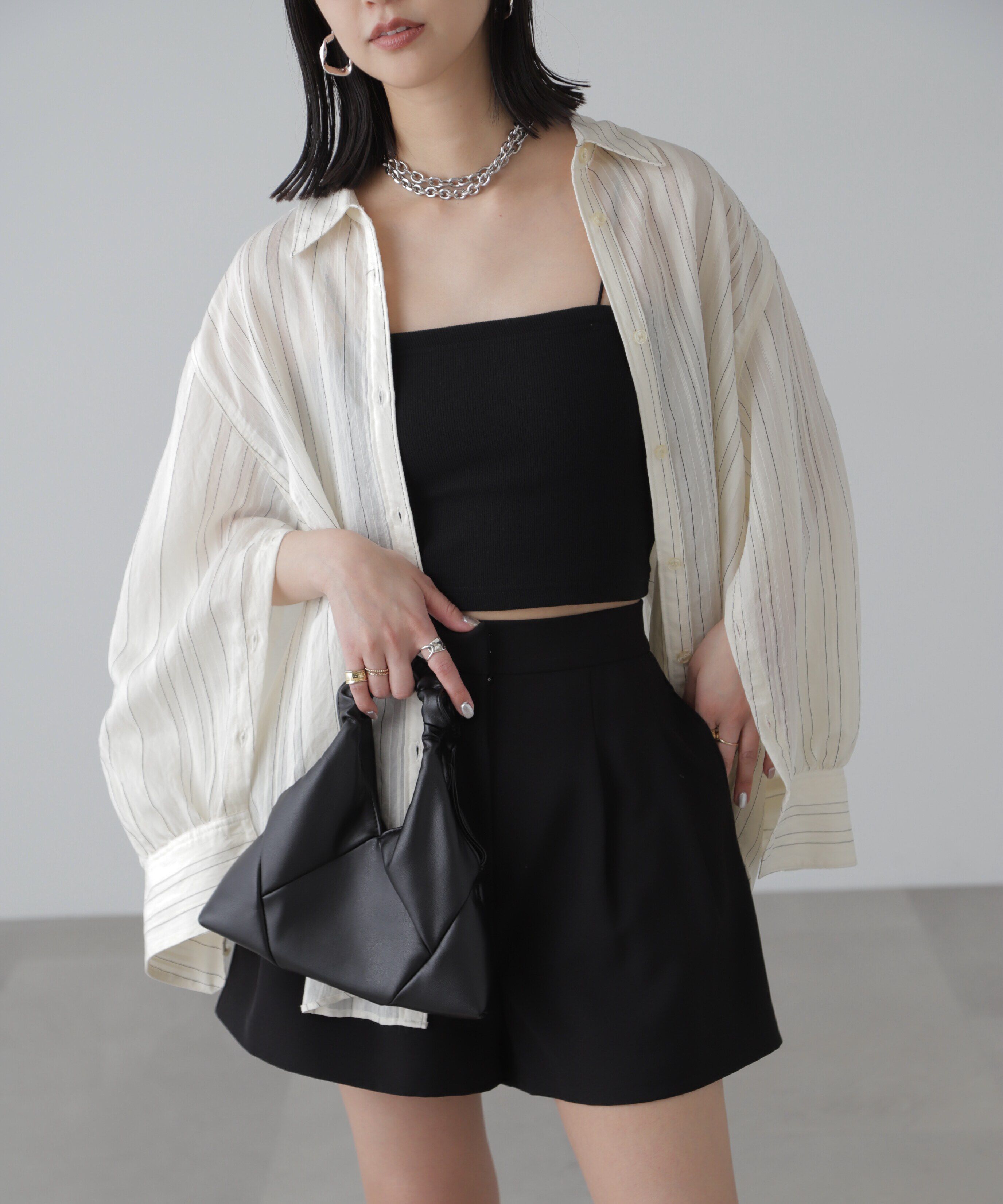  「袖スリットルーズシャツ」|シャツ・ブラウス|