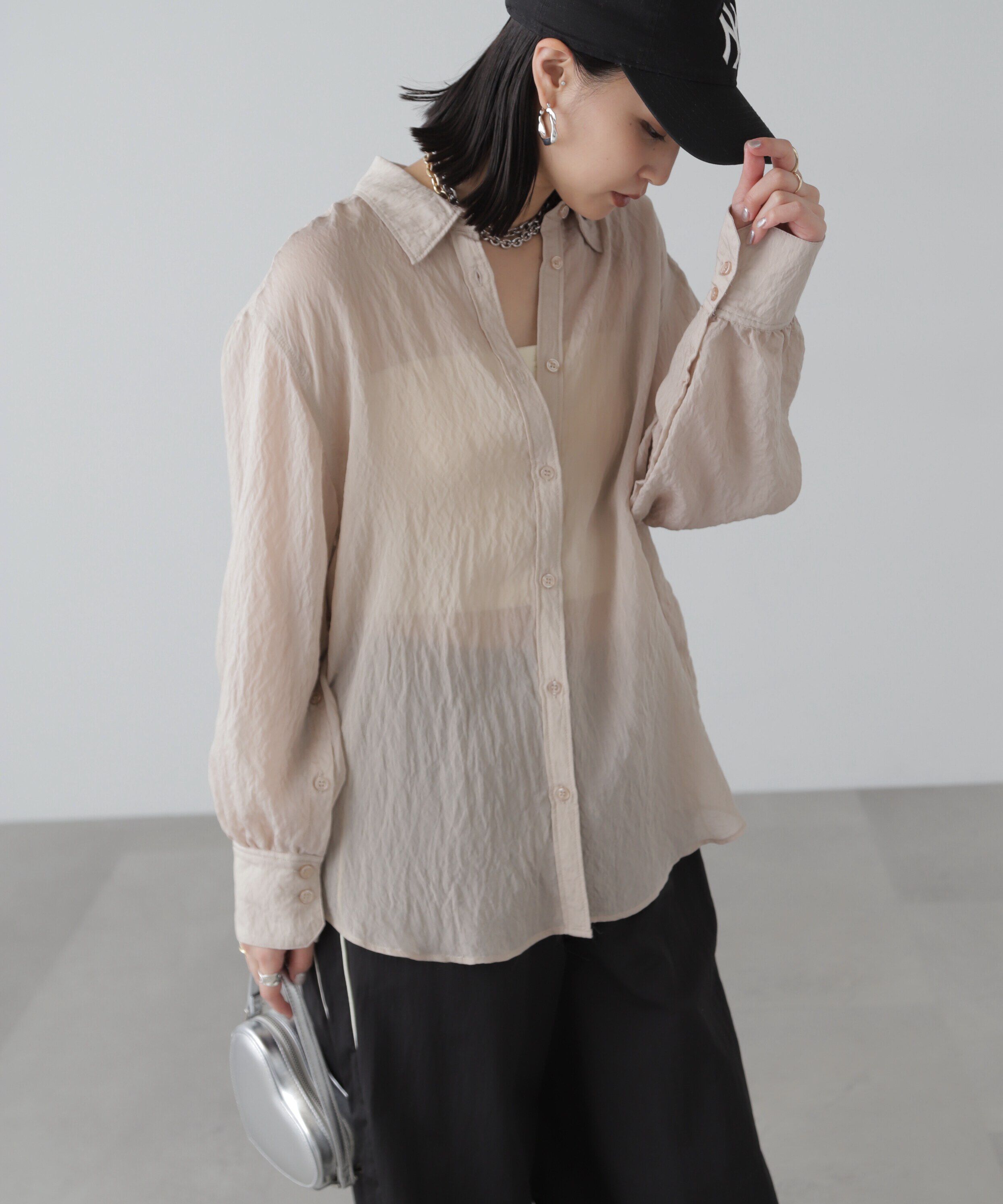  「袖スリットルーズシャツ」|シャツ・ブラウス|