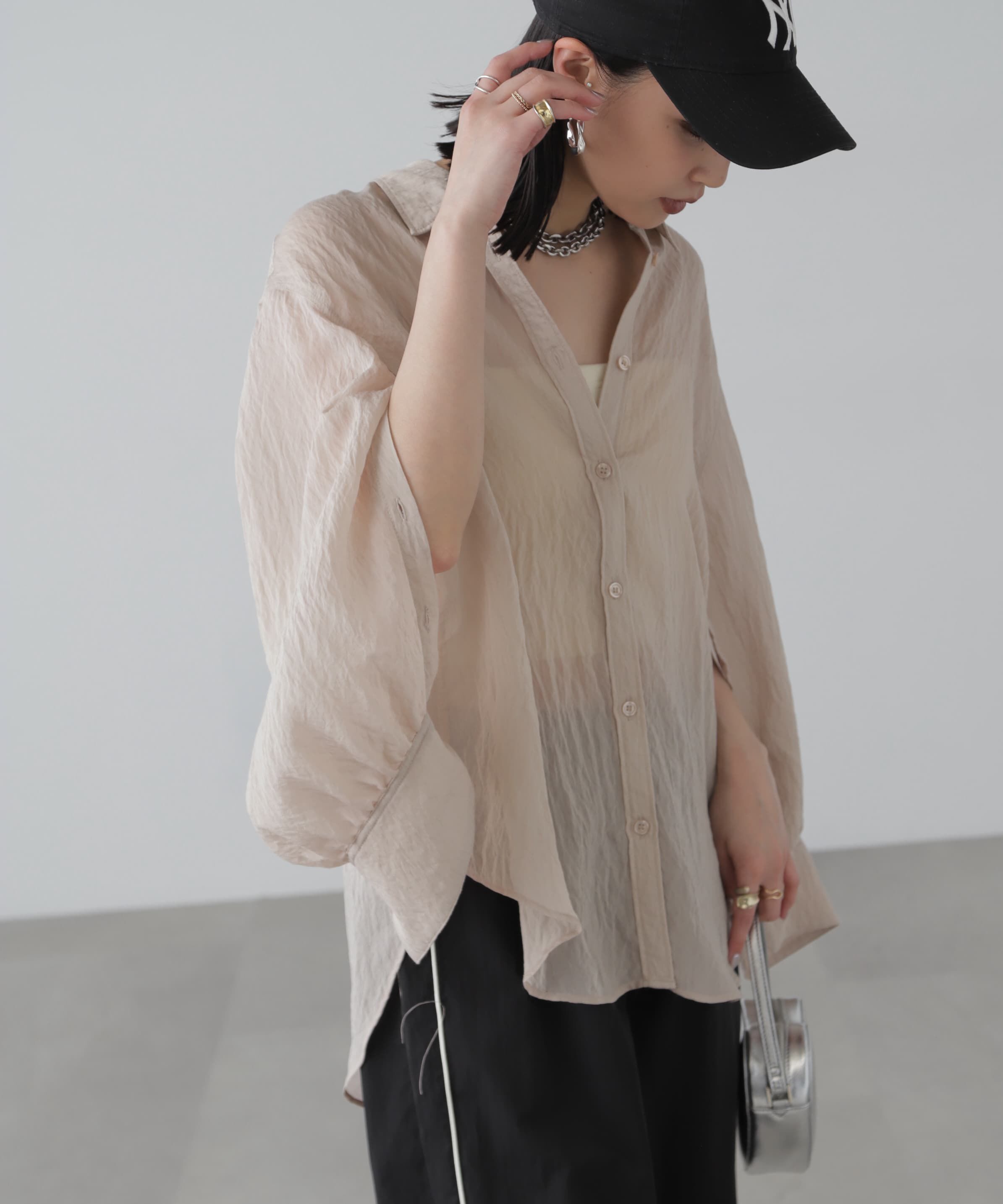  「袖スリットルーズシャツ」|シャツ・ブラウス|