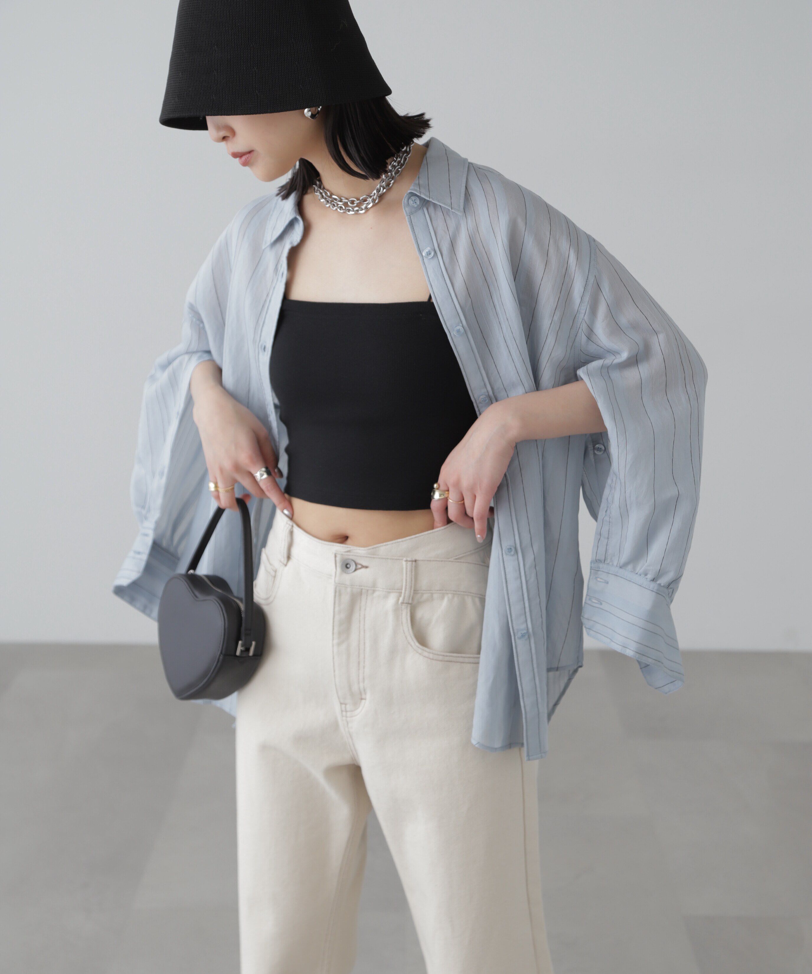  「袖スリットルーズシャツ」|シャツ・ブラウス|
