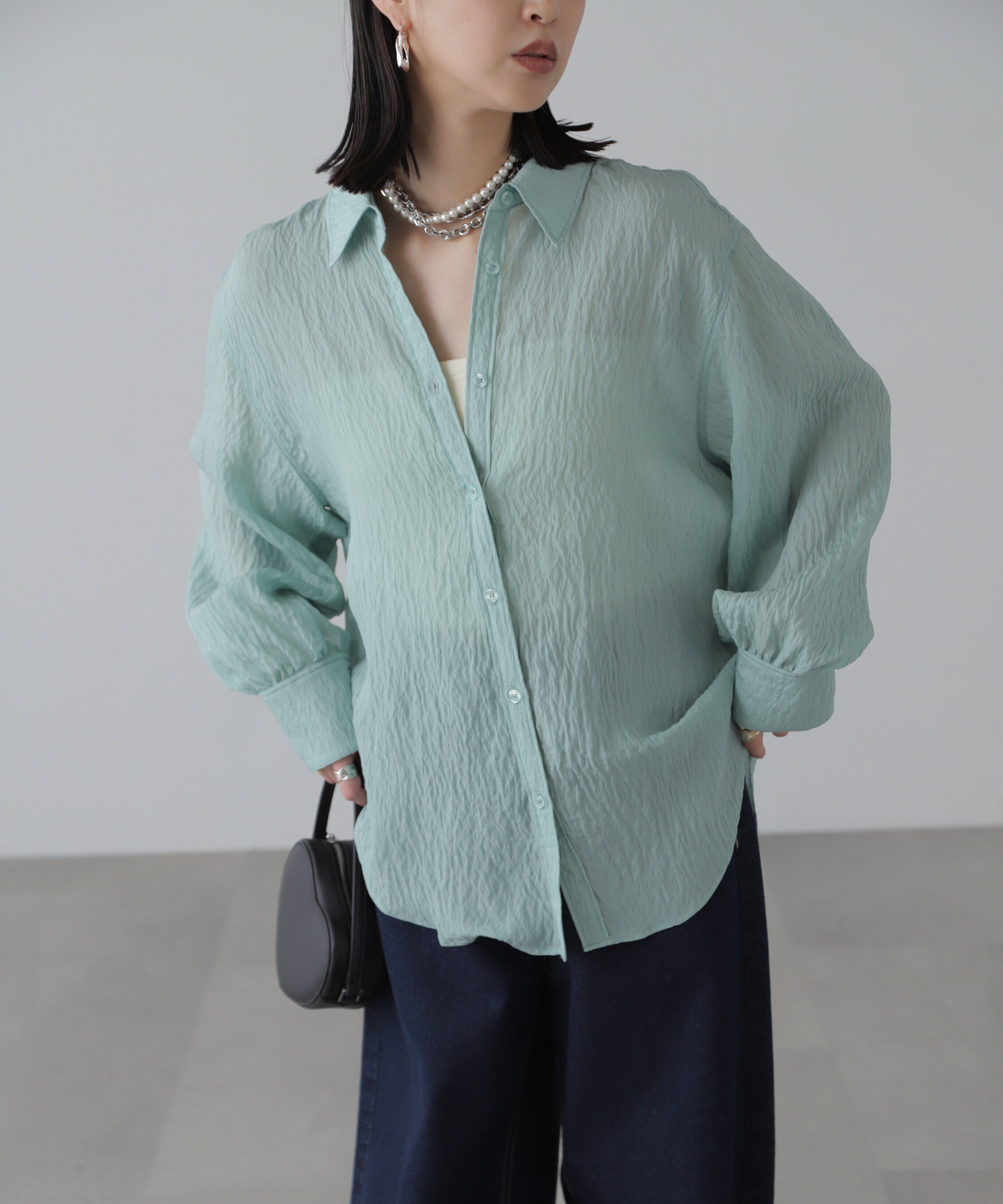  「袖スリットルーズシャツ」|シャツ・ブラウス|