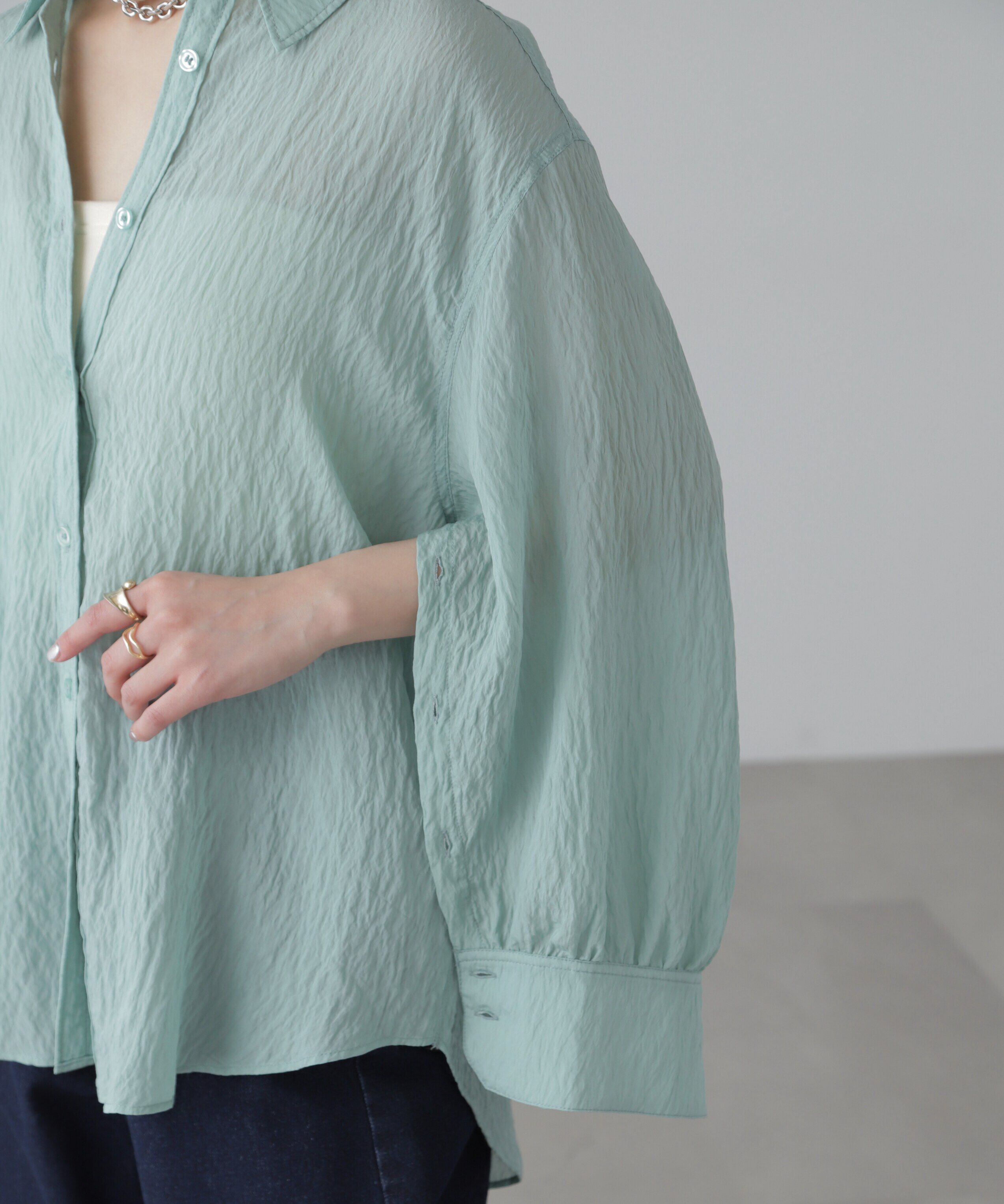  「袖スリットルーズシャツ」|シャツ・ブラウス|