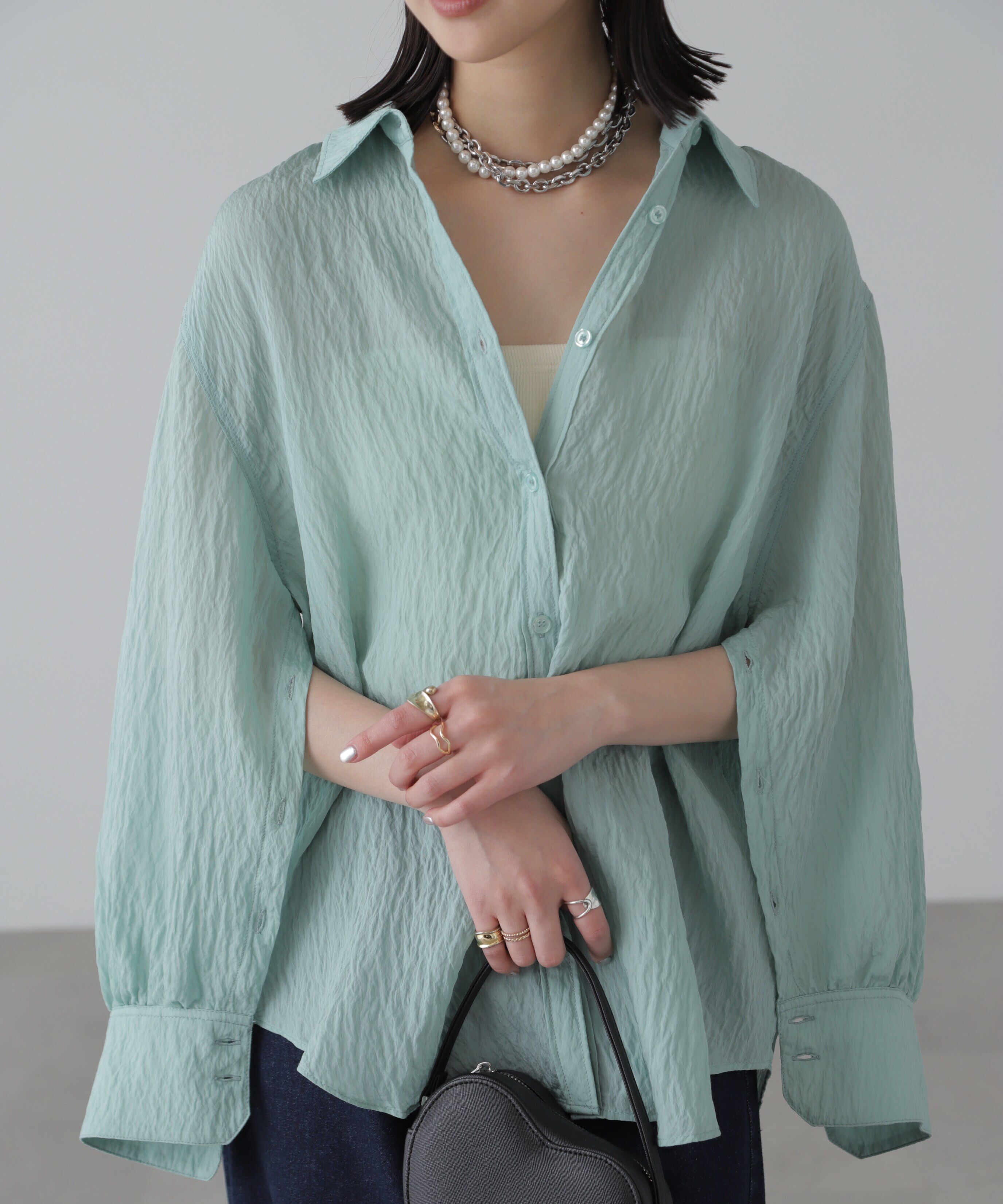  「袖スリットルーズシャツ」|シャツ・ブラウス|