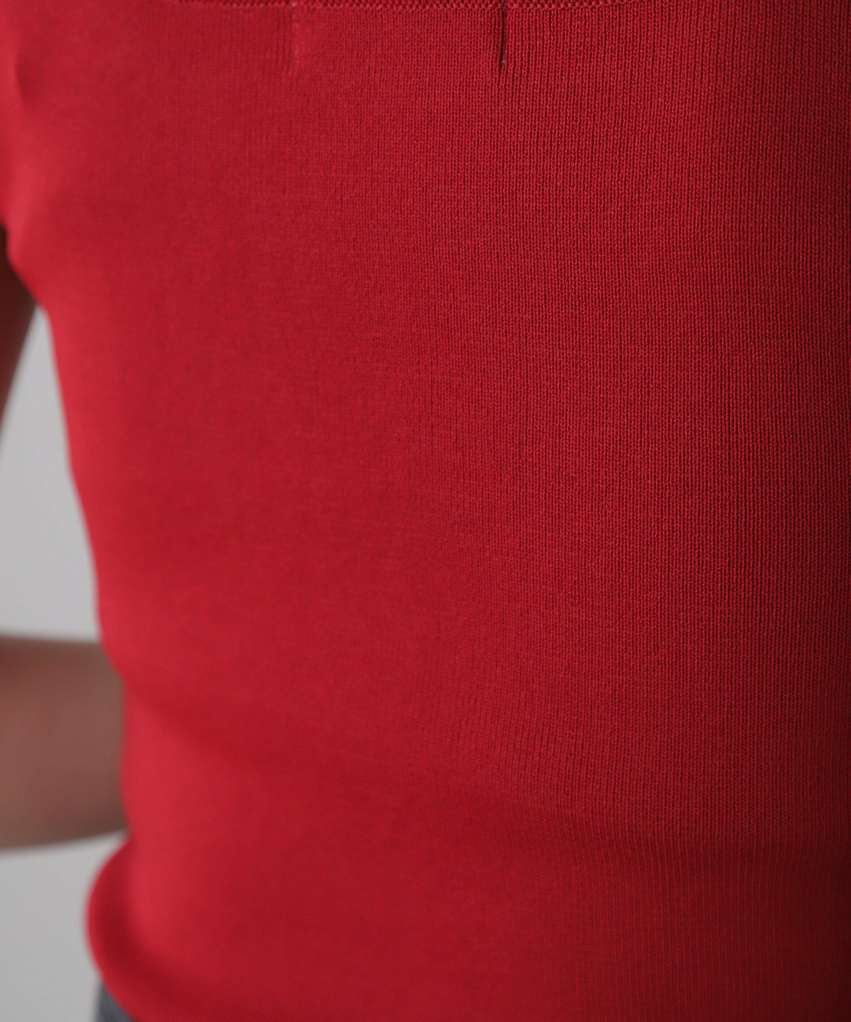  「［洗える］マシンウォッシャブル総針スクエアネックタンクニット」|ニット・セーター|