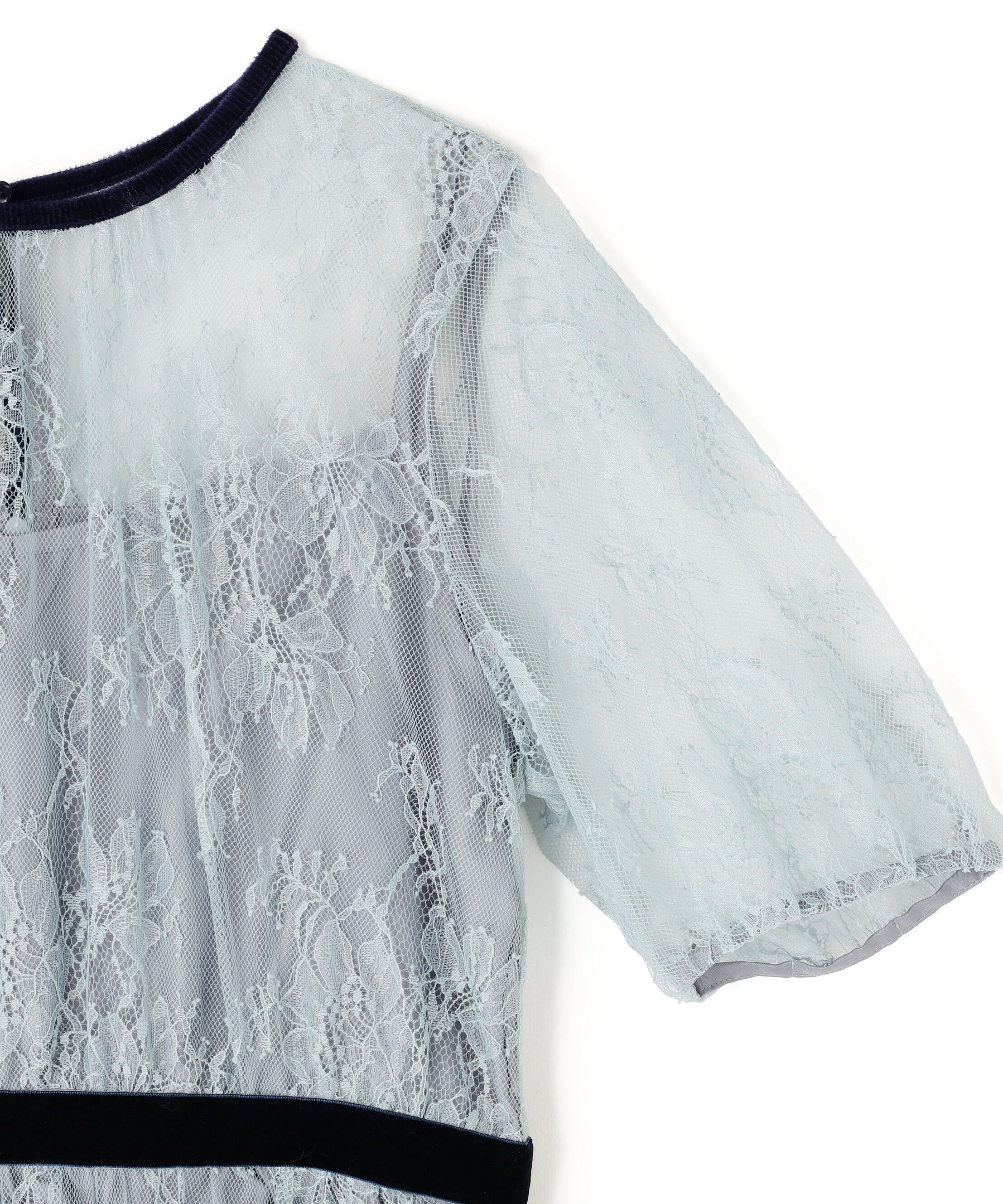  「ベロアリボンシアーワンピース」|ワンピース|