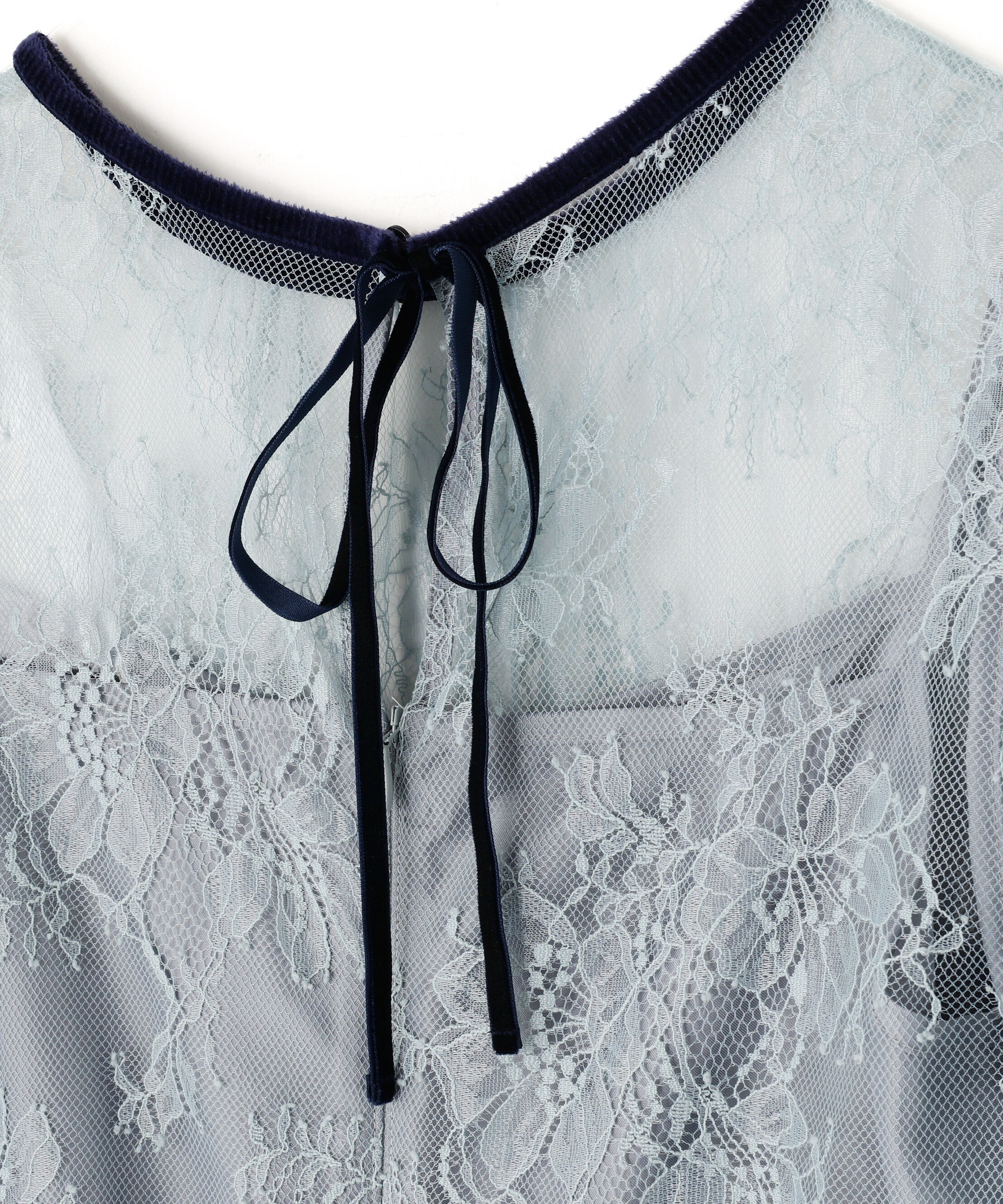  「ベロアリボンシアーワンピース」|ワンピース|