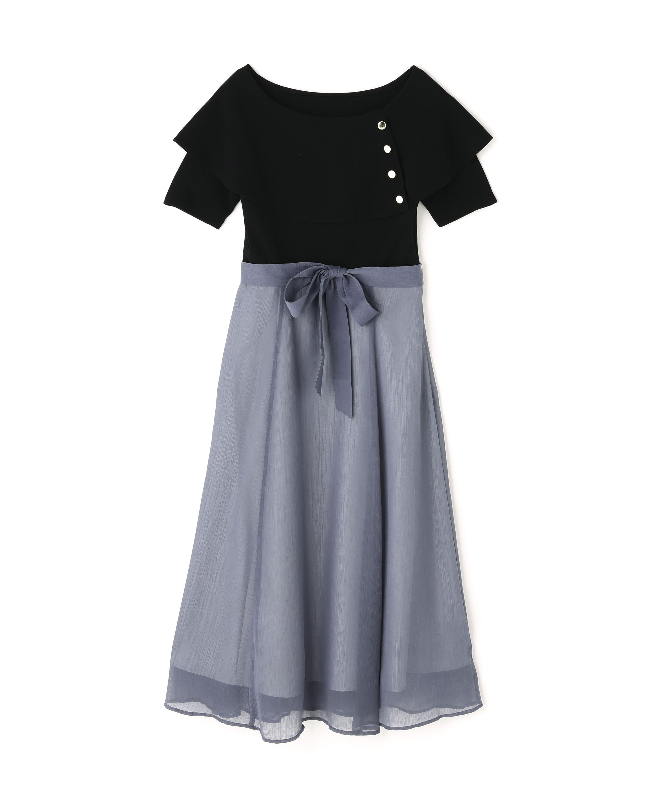 PROPORTION BODY DRESSING「ケープ風ニットドッキングワンピース」|ワンピース|