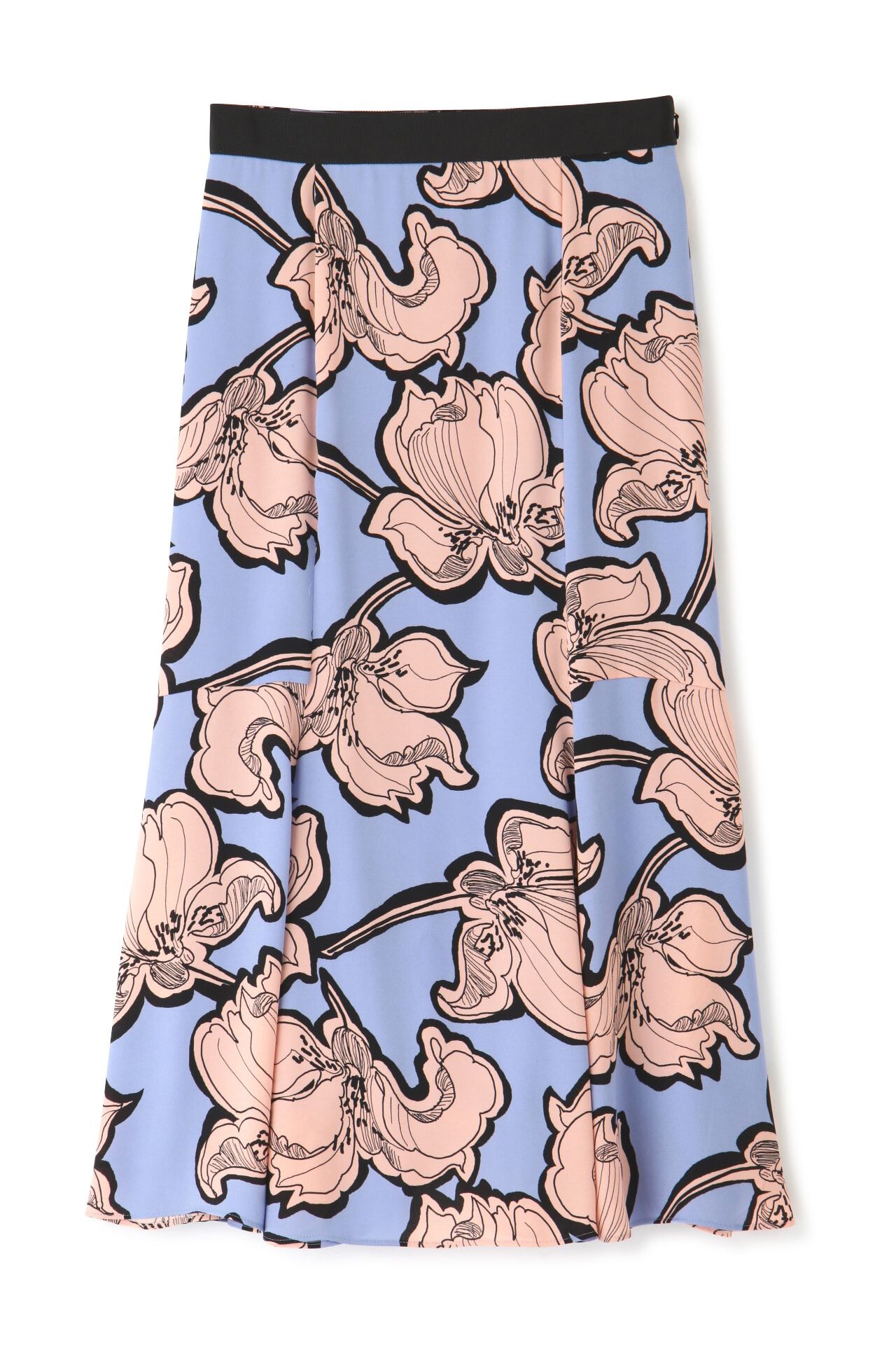  「◆アブストラクトリーフプリントスカート」|スカート|