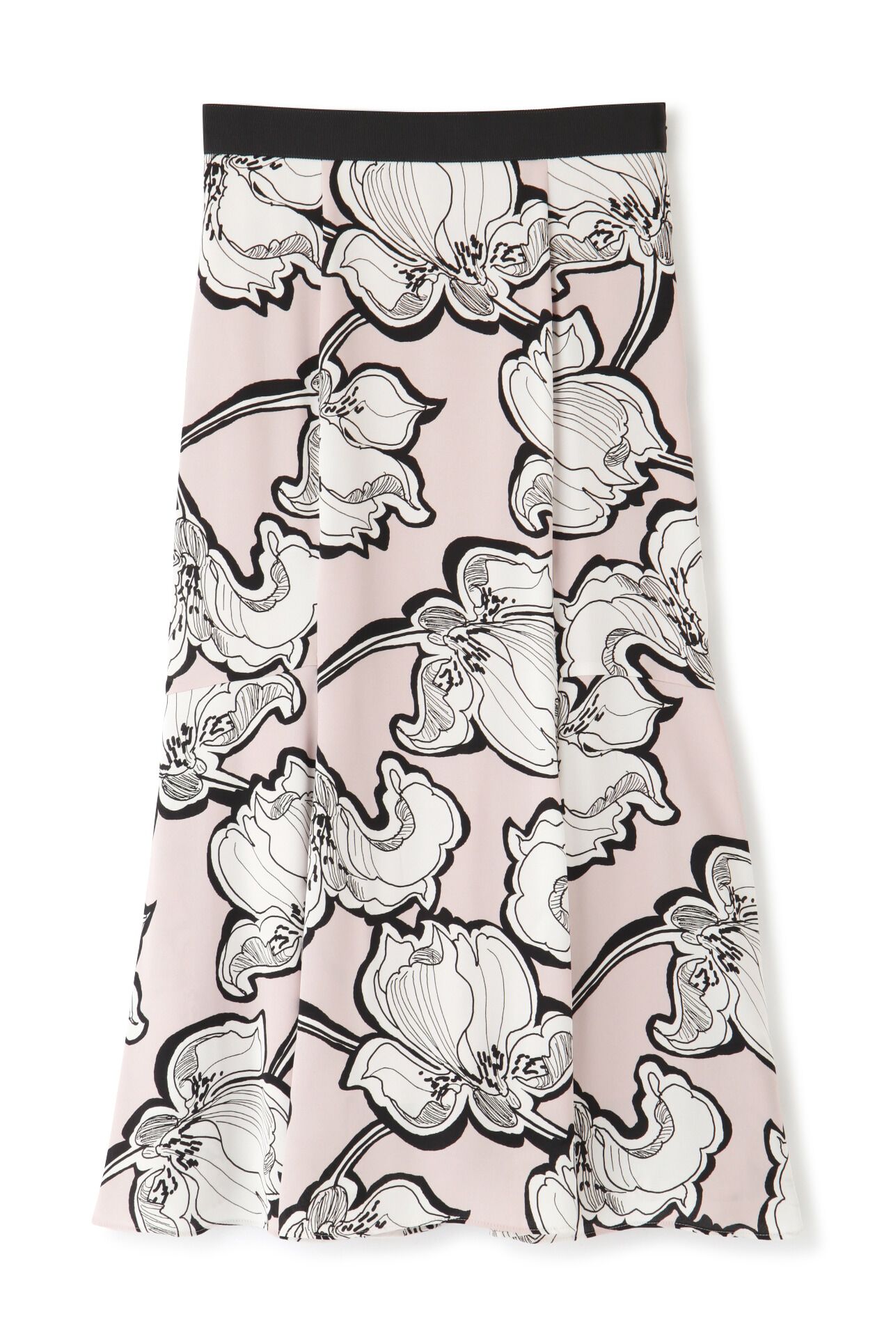  「◆アブストラクトリーフプリントスカート」|スカート|