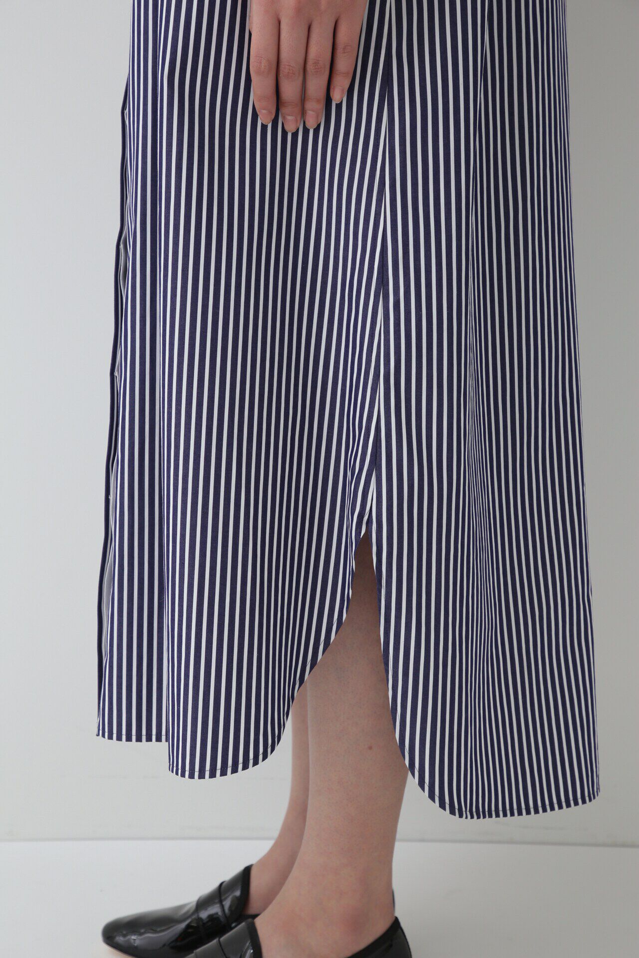  「◆１００／２ブロードストライプシャツワンピース」|ワンピース|