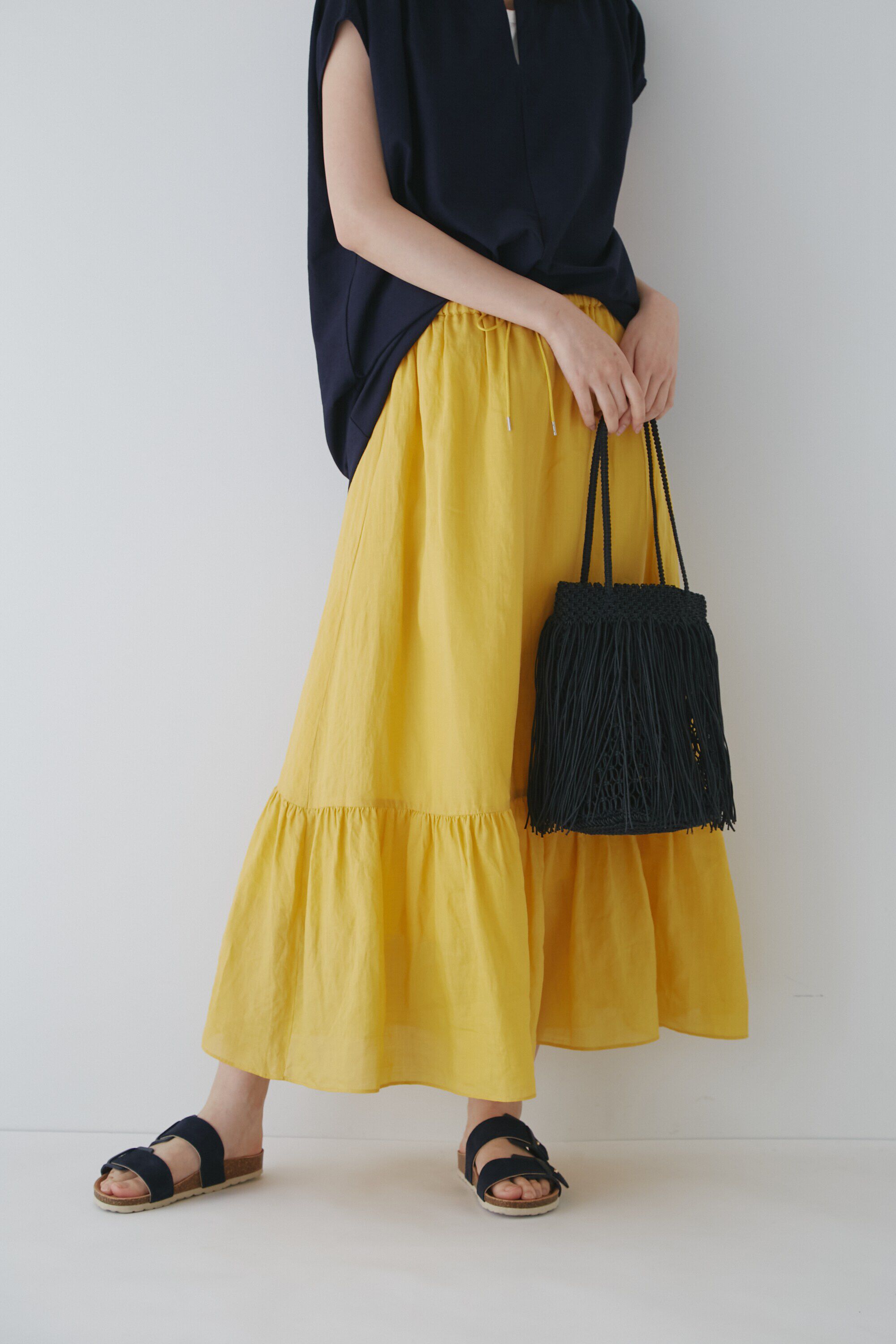  「◆１６０／１ラミースカート」|スカート|イエロー