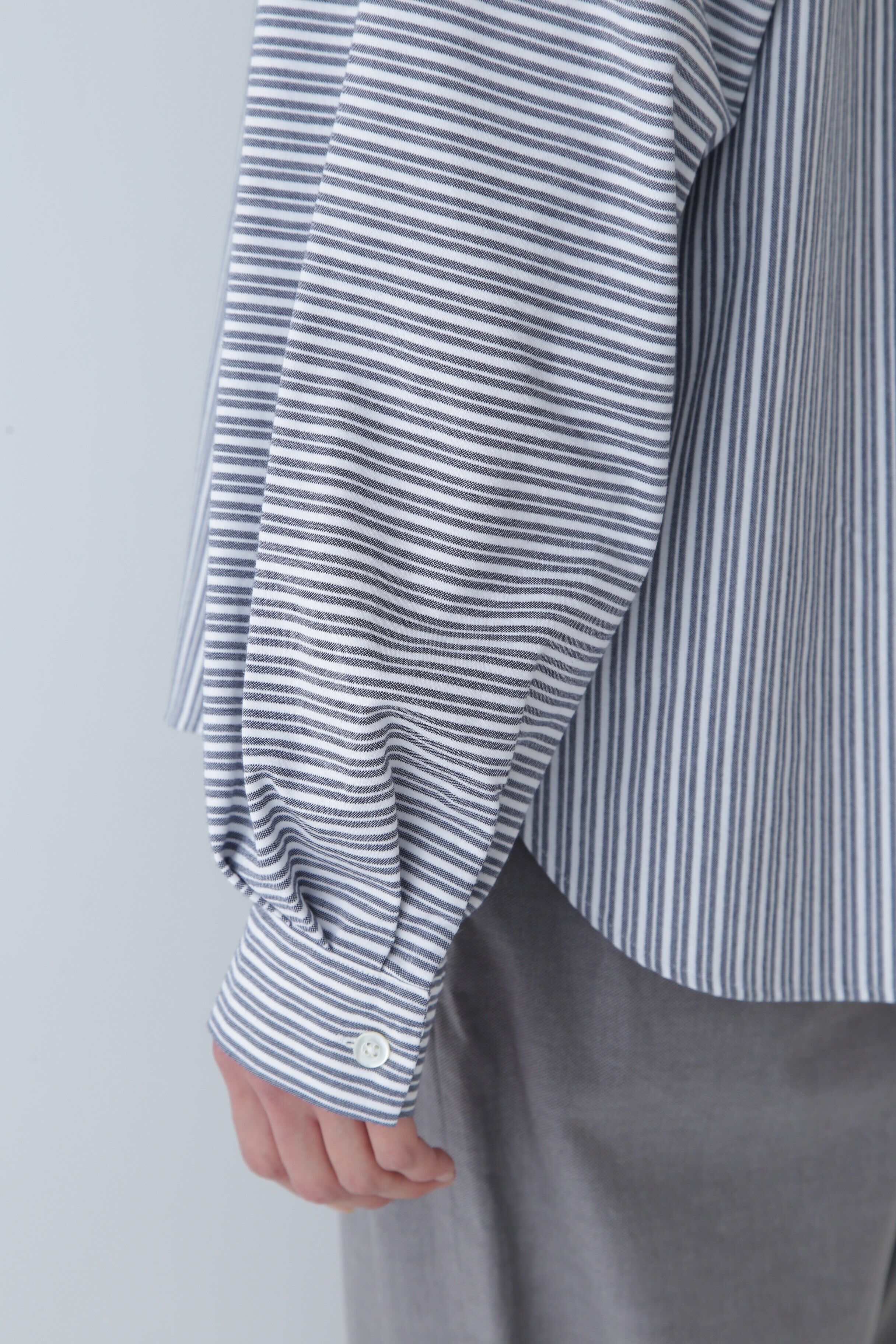  「◆鹿の子ジャージーストライププルオーバー」|Tシャツ・カットソー|