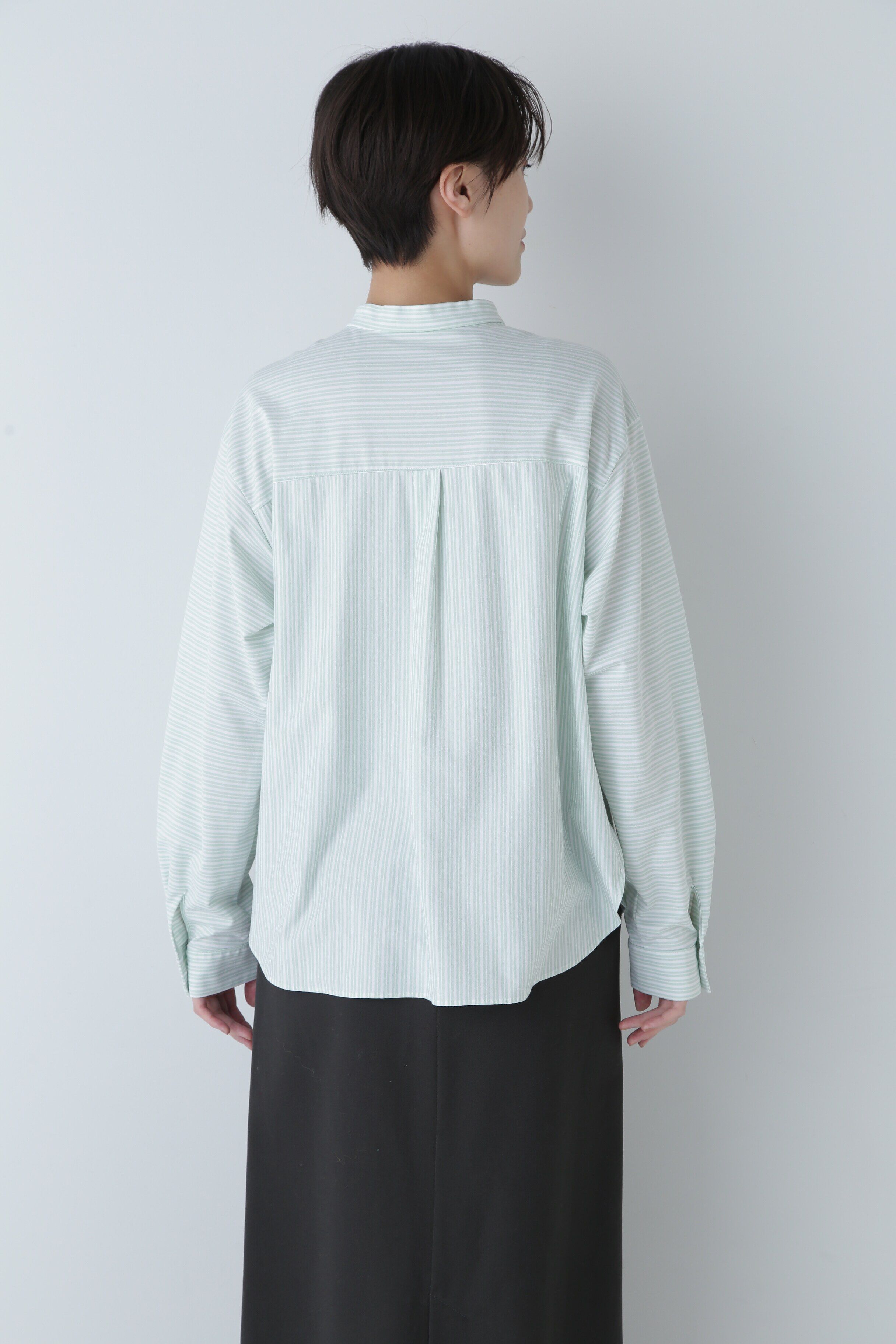  「◆鹿の子ジャージーストライププルオーバー」|Tシャツ・カットソー|